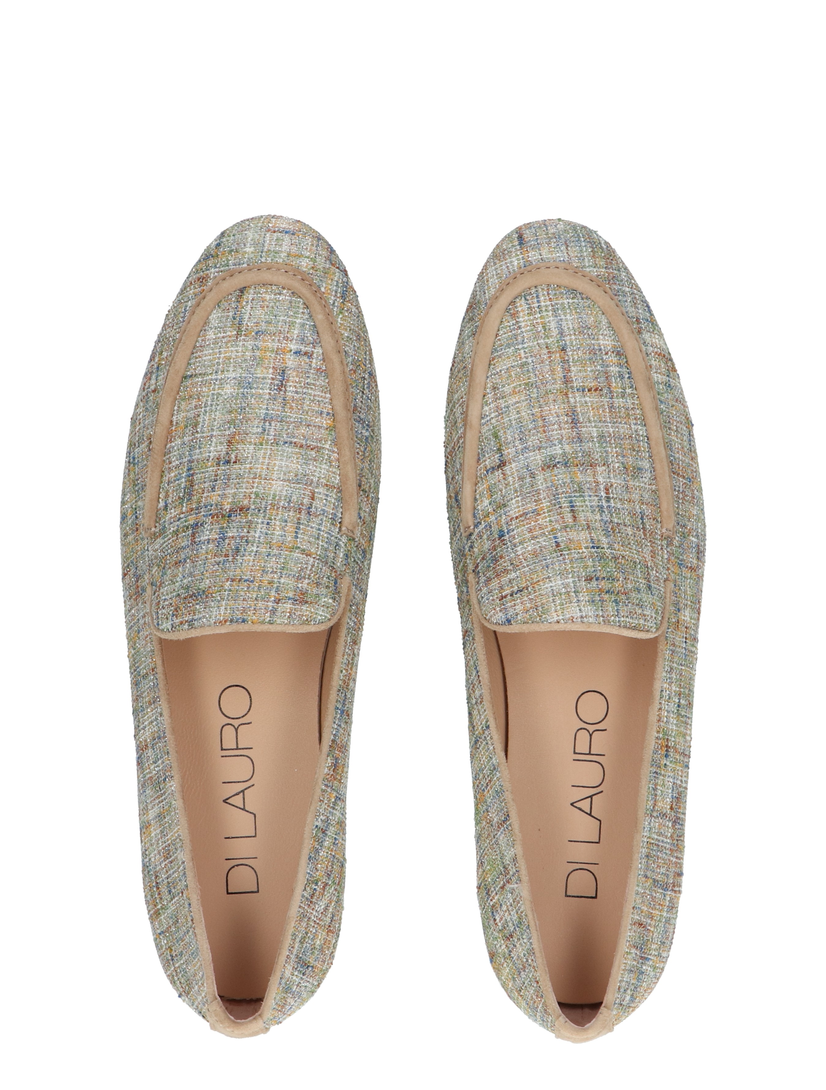 Di Lauro - Wilkje Beige Metallic - Dames - Loafers - 47634_77_7