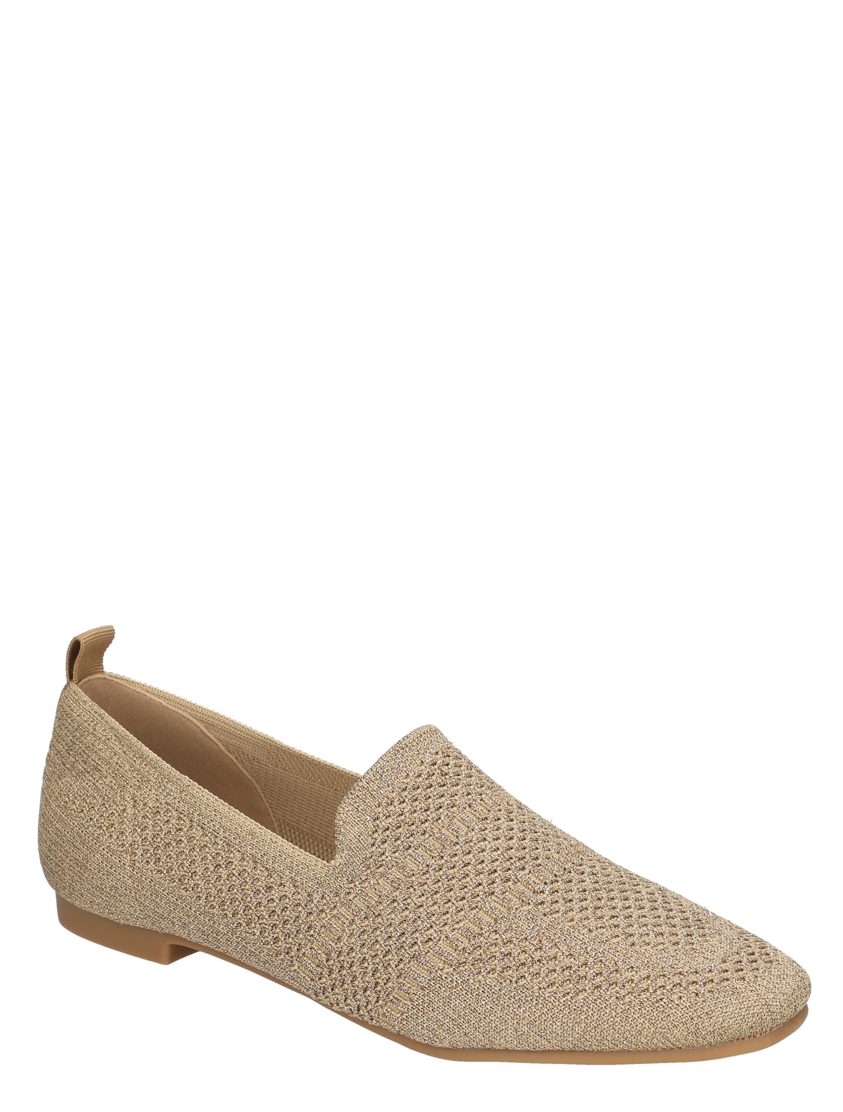 Lisa & Jo - Zilin Gold Silver Knitted - Dames - Loafers - 50872_53_3