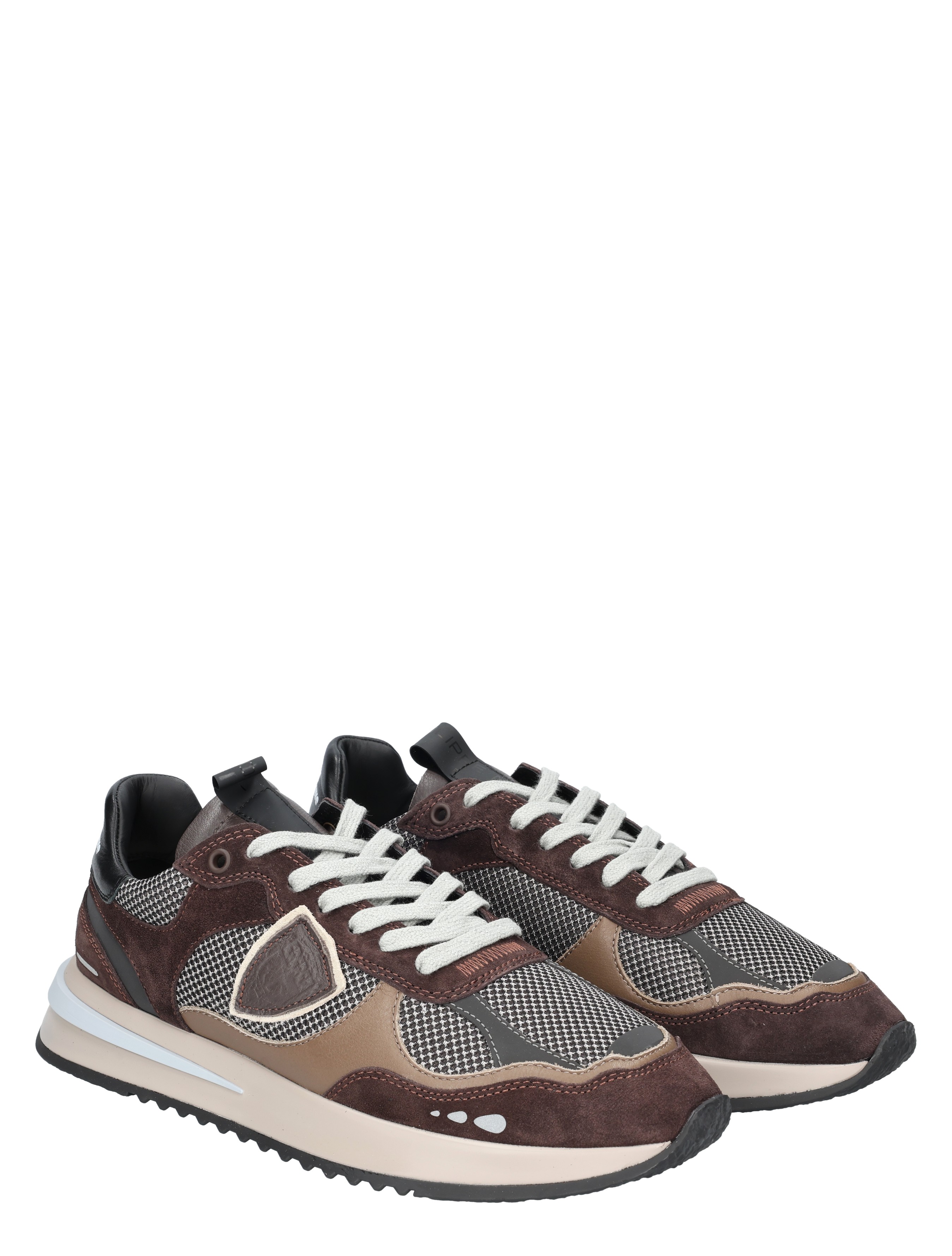 sneakers, canvas, veterschoen, bruin, mesh