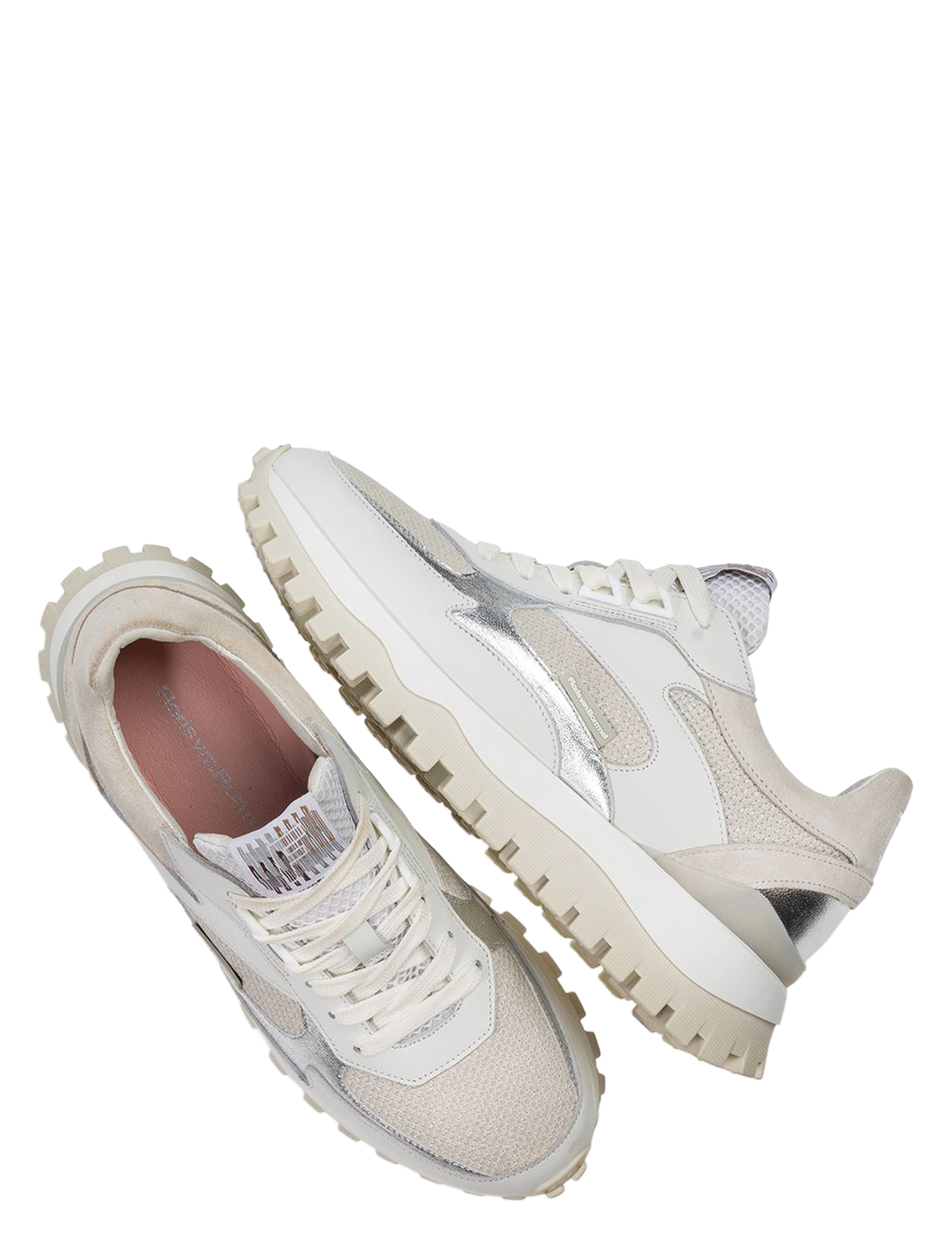 sneakers, witte schoenen, dames sneakers, alloy/metallic, zachte zool
