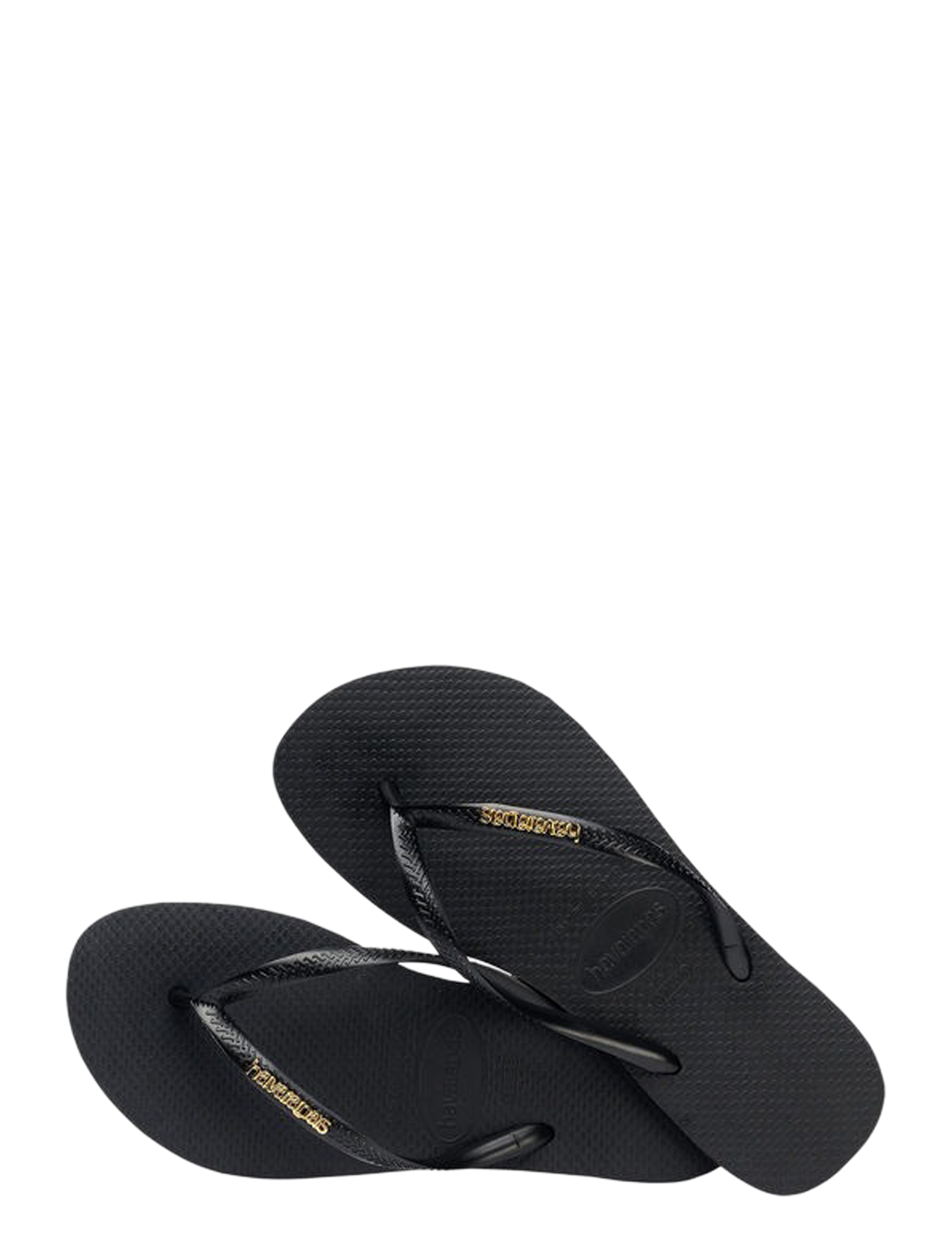 Havaianas - Logo Metallic Black Golden - Dames - Slippers - 50483_11_2
