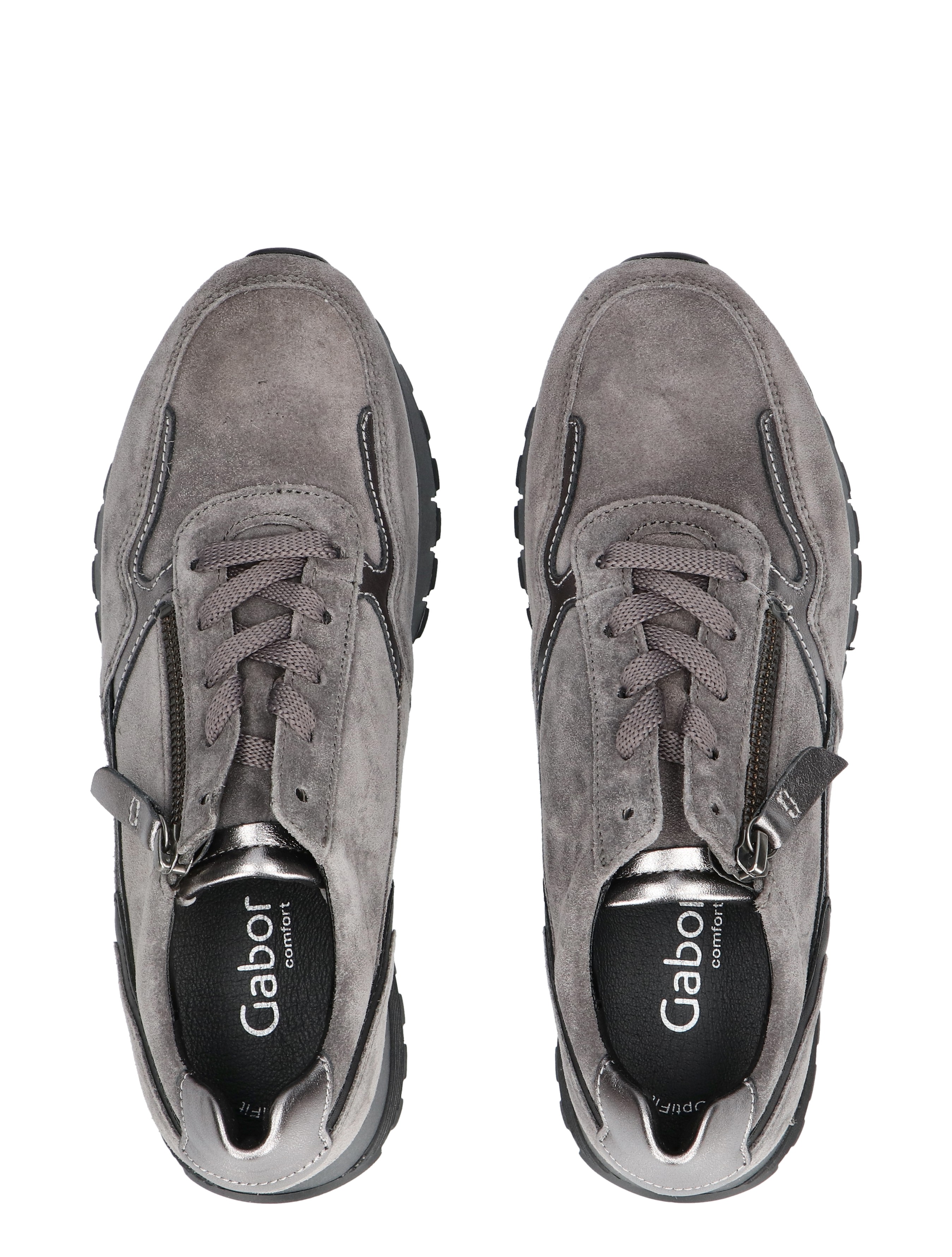 Gabor - 76.378.40 Grey H-Wijdte - Dames - Veterschoenen - Casual Veterschoenen - 48225_99_7