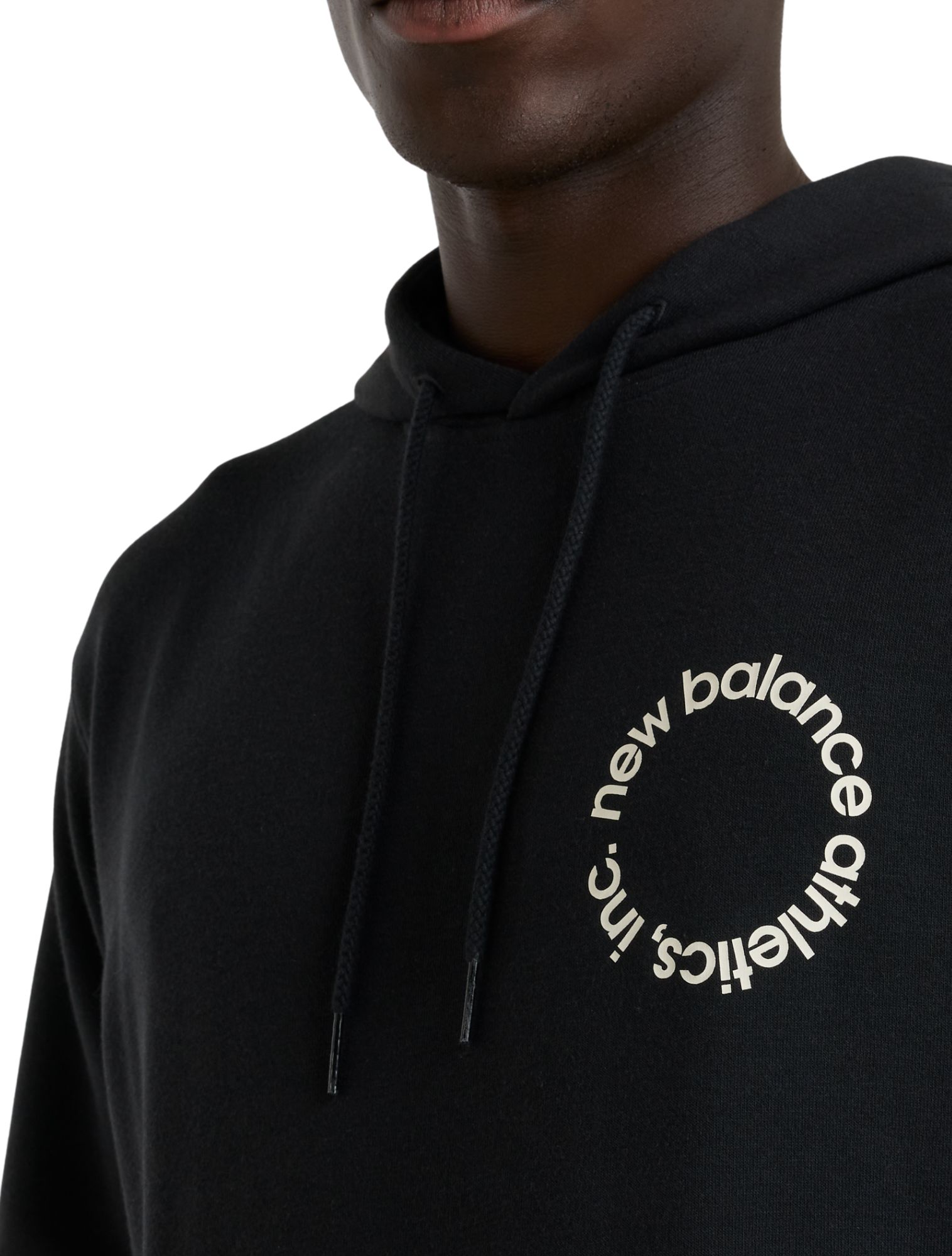 New Balance - Circular Logo Hoodie MT51916 Black - Heren - Truien & Sweaters - 48013_11_3