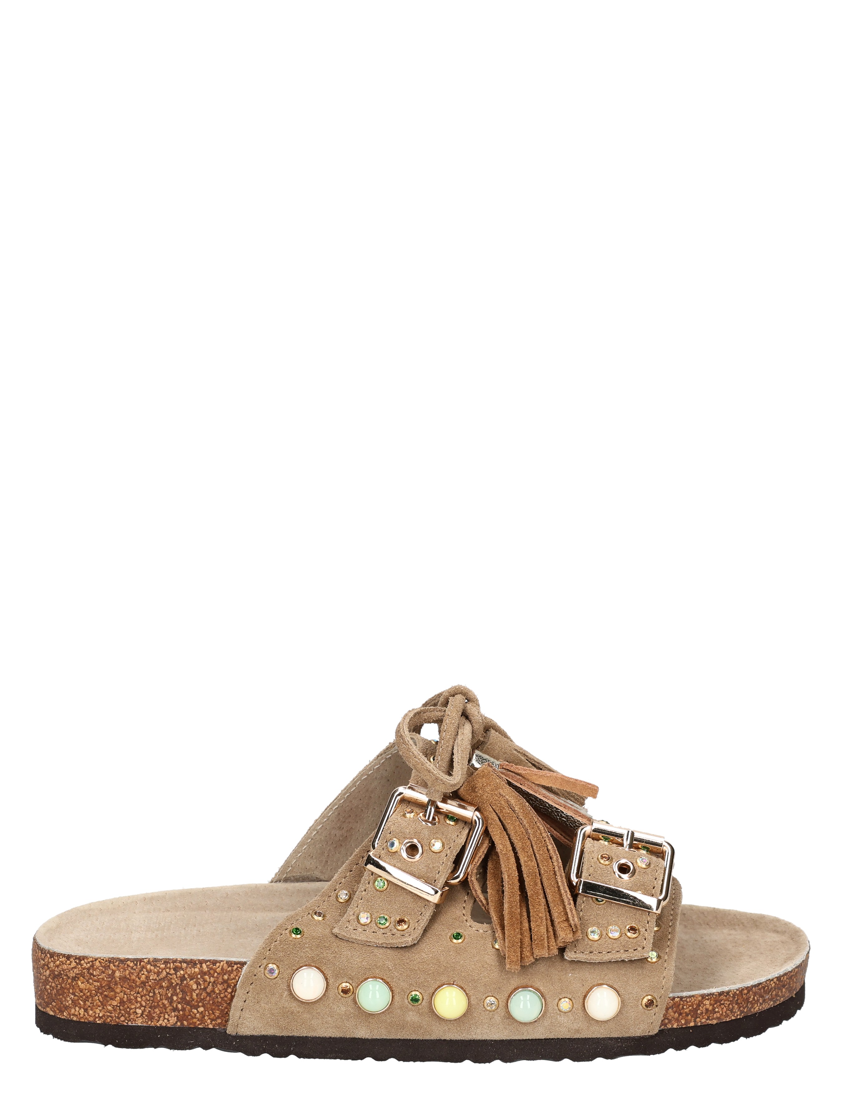 Miss Behave - Zelue Light Brown Suede - Dames - Muiltjes - 50868_77_2