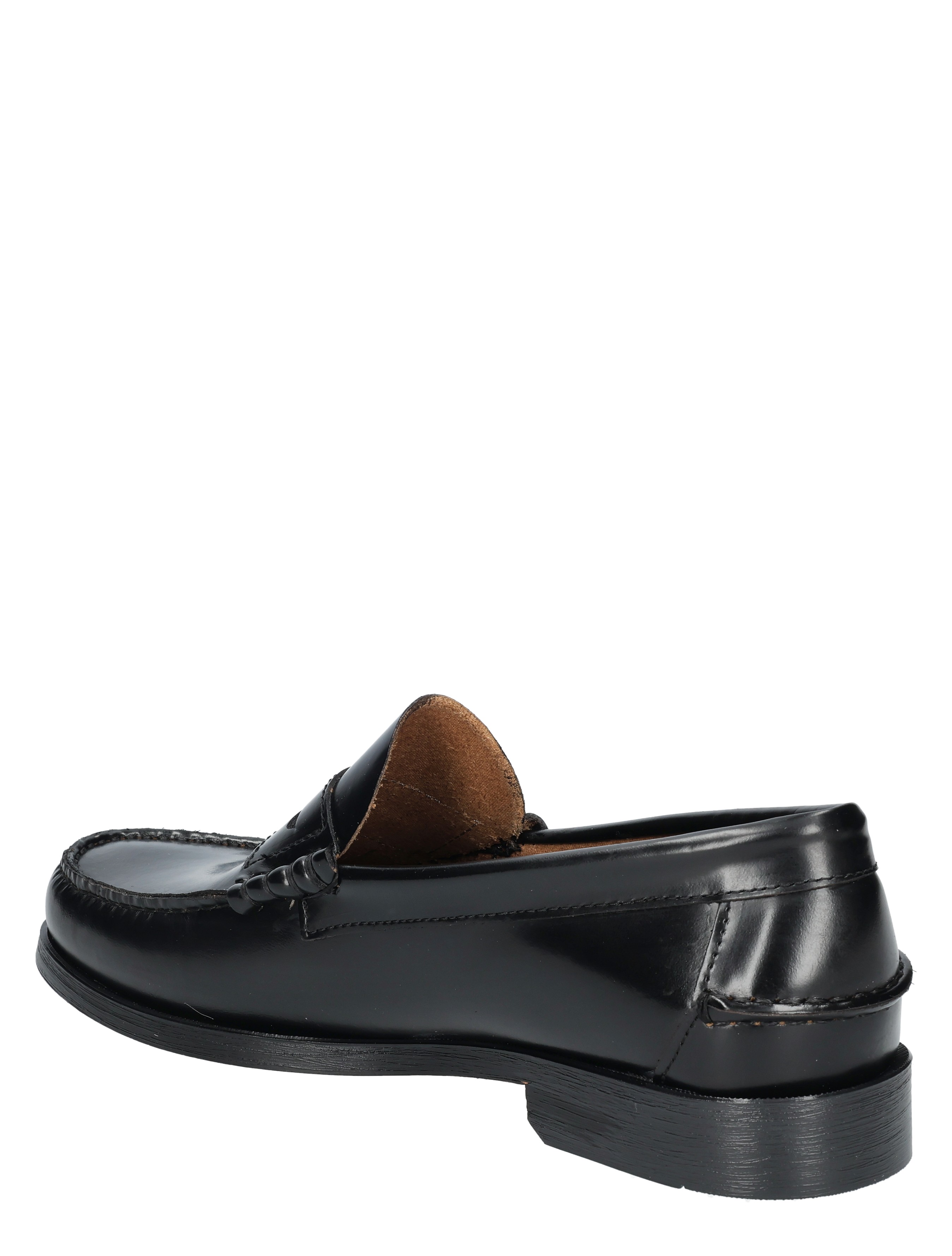 loafers, pumps, zwart, leer, slip-on
