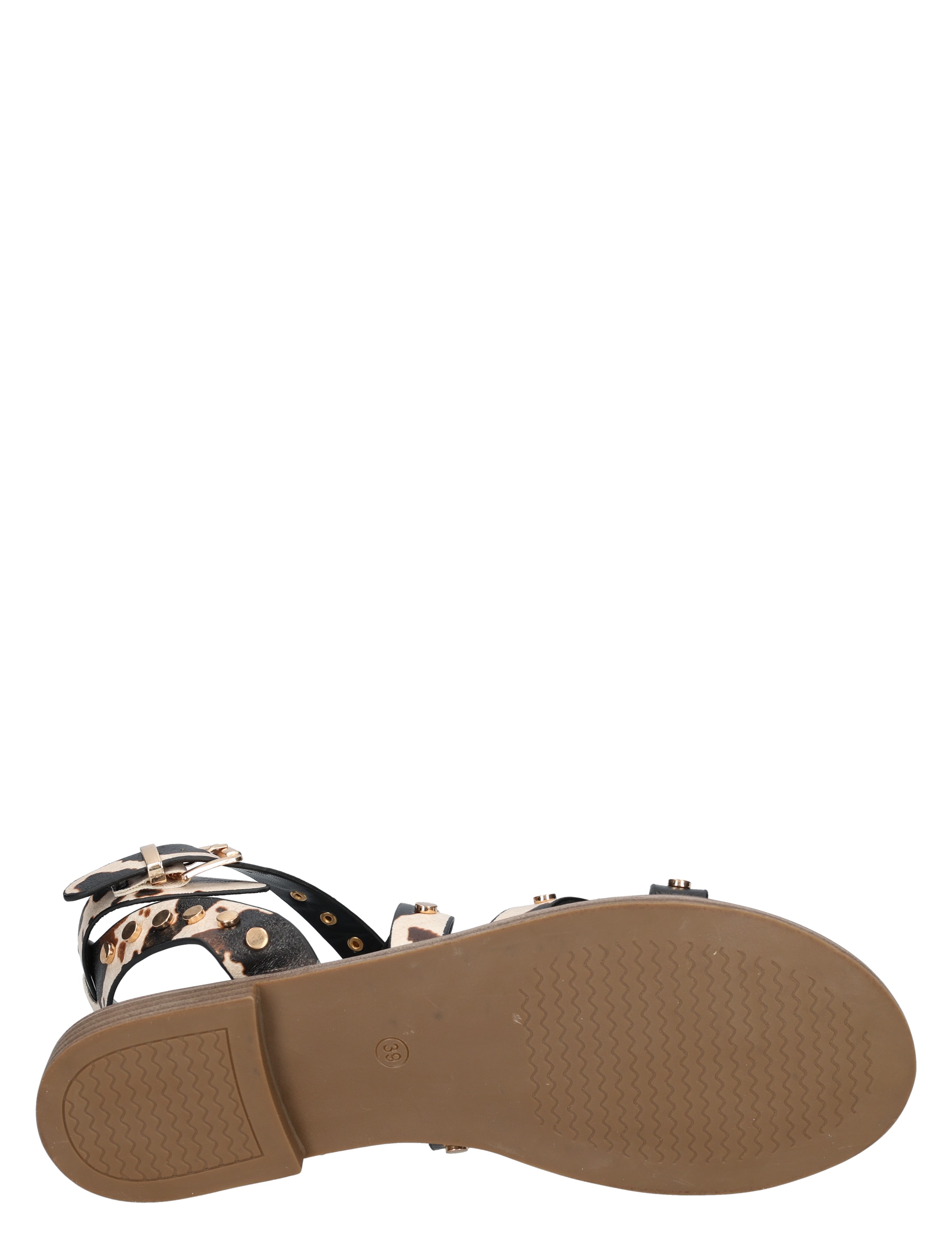 sandalen, spijkerbandjes, sandalen met hak, zebra patroon?, rugzool