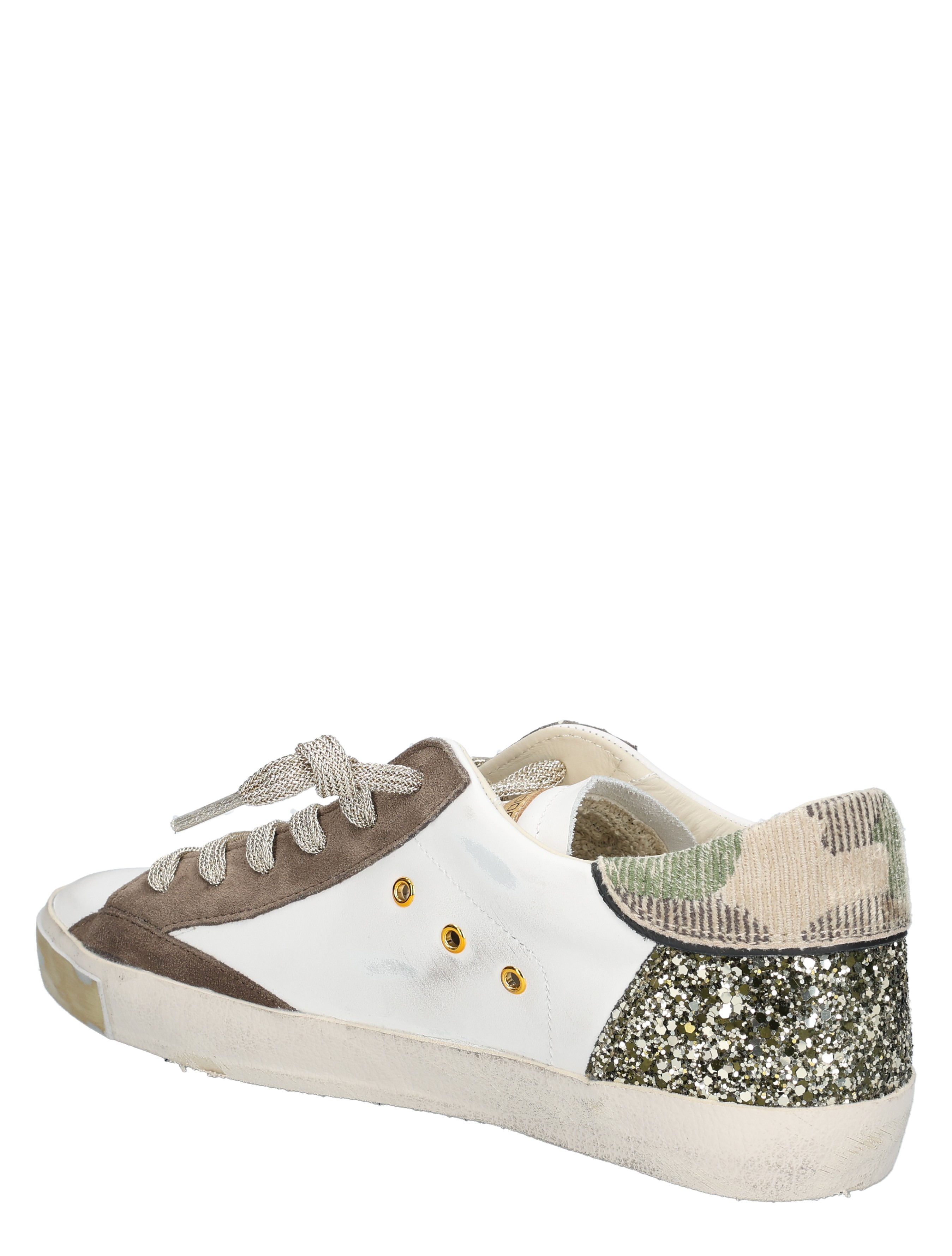 Philippe Model - PRLD PRSX Camou Glitter Blanc - Sneakers - Dames - Lage Sneakers - 49108_87_4