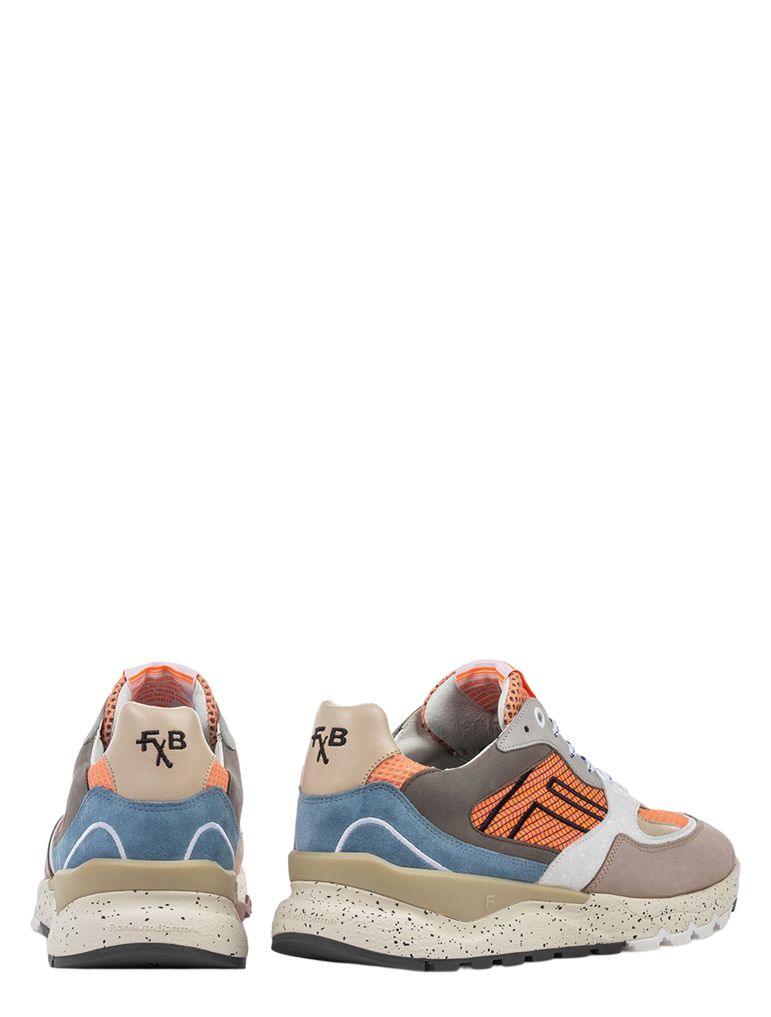 Floris van Bommel - De Treener 10243 06.02 Orange G+Wijdte - Heren - Lage Sneakers - Sneakers - 51439_45_4
