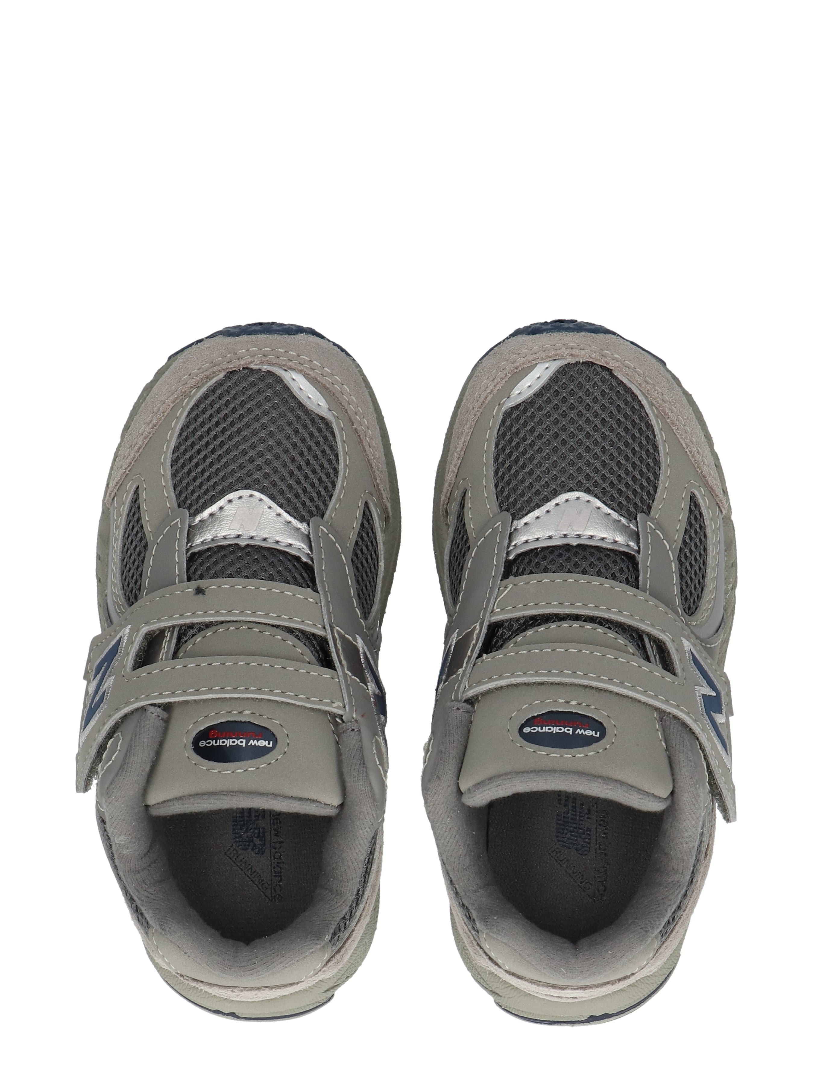 New Balance - 2002 Kids Velcro Grey Metallic Silver - Sneakers - Lage Sneakers - Jongens - 49639_77_7