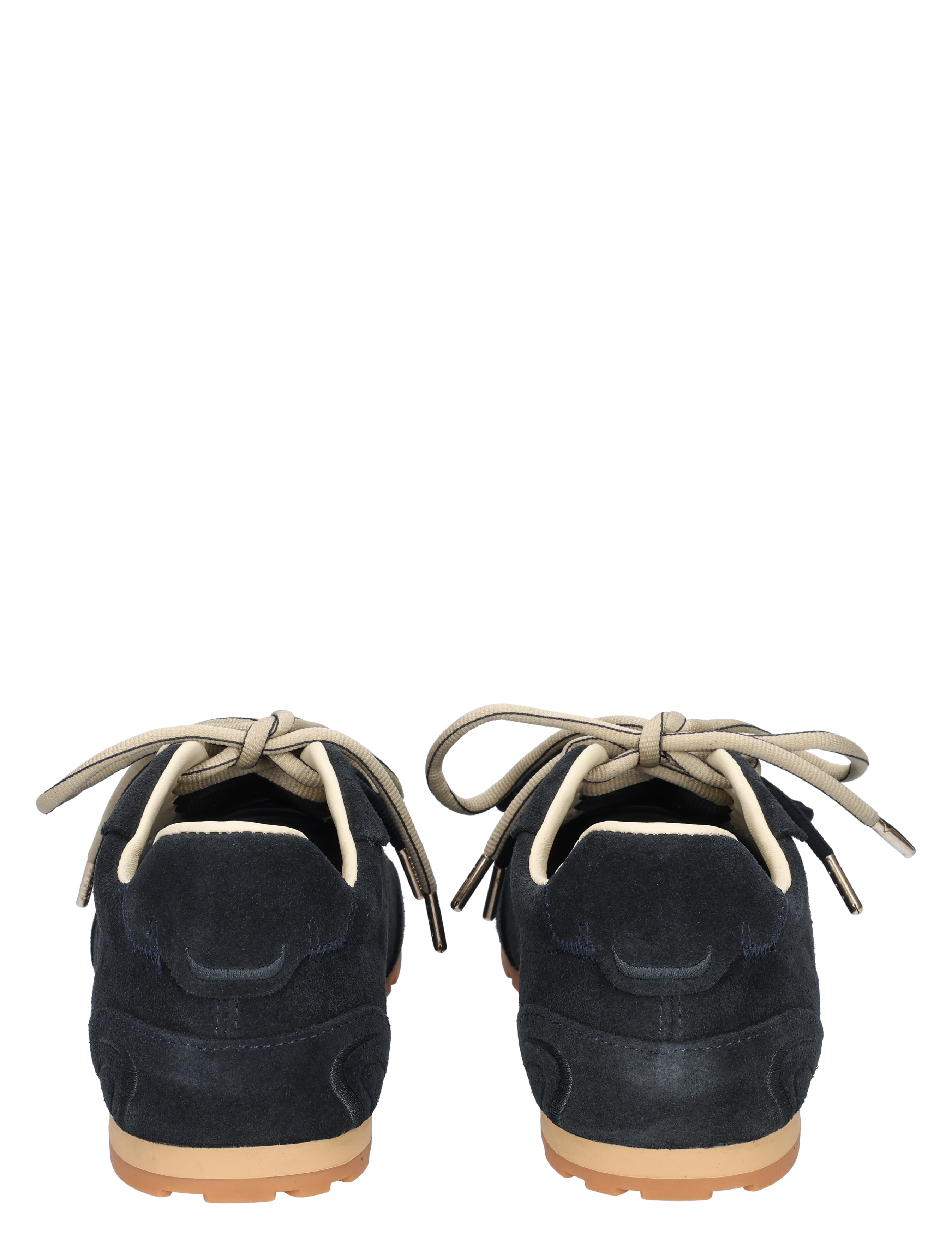 sneakers, suede, laced, navy, gum sole
