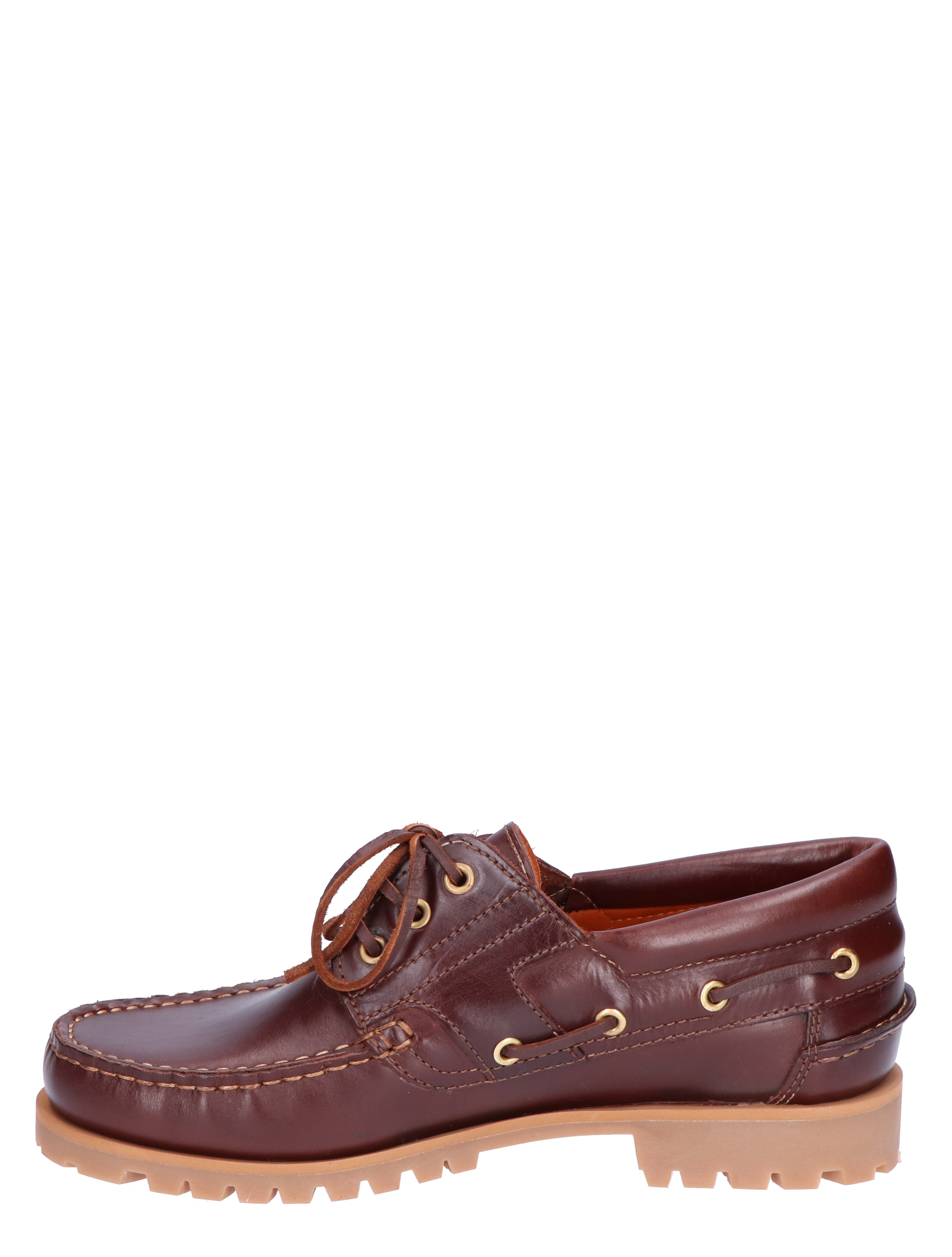 Van Bommel - 30002 Boat Shoe 27-01 Brown H-Wijdte - Heren - Veterschoenen - Casual Veterschoenen - 18375_22_2