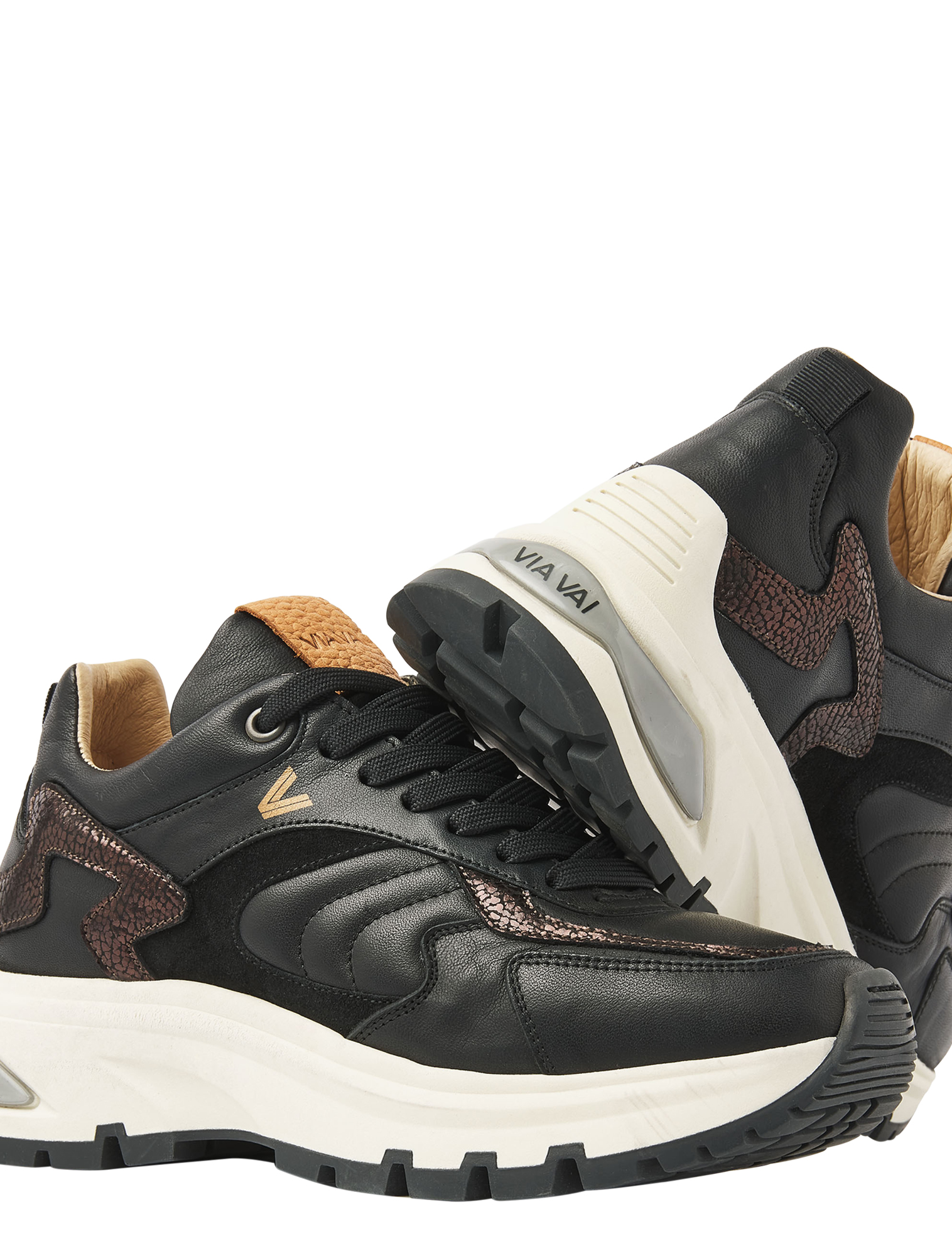 VIA VAI - Liz Leighton 62317 01-900 Black - Sneakers - Dames - Lage Sneakers - 50069_11_5