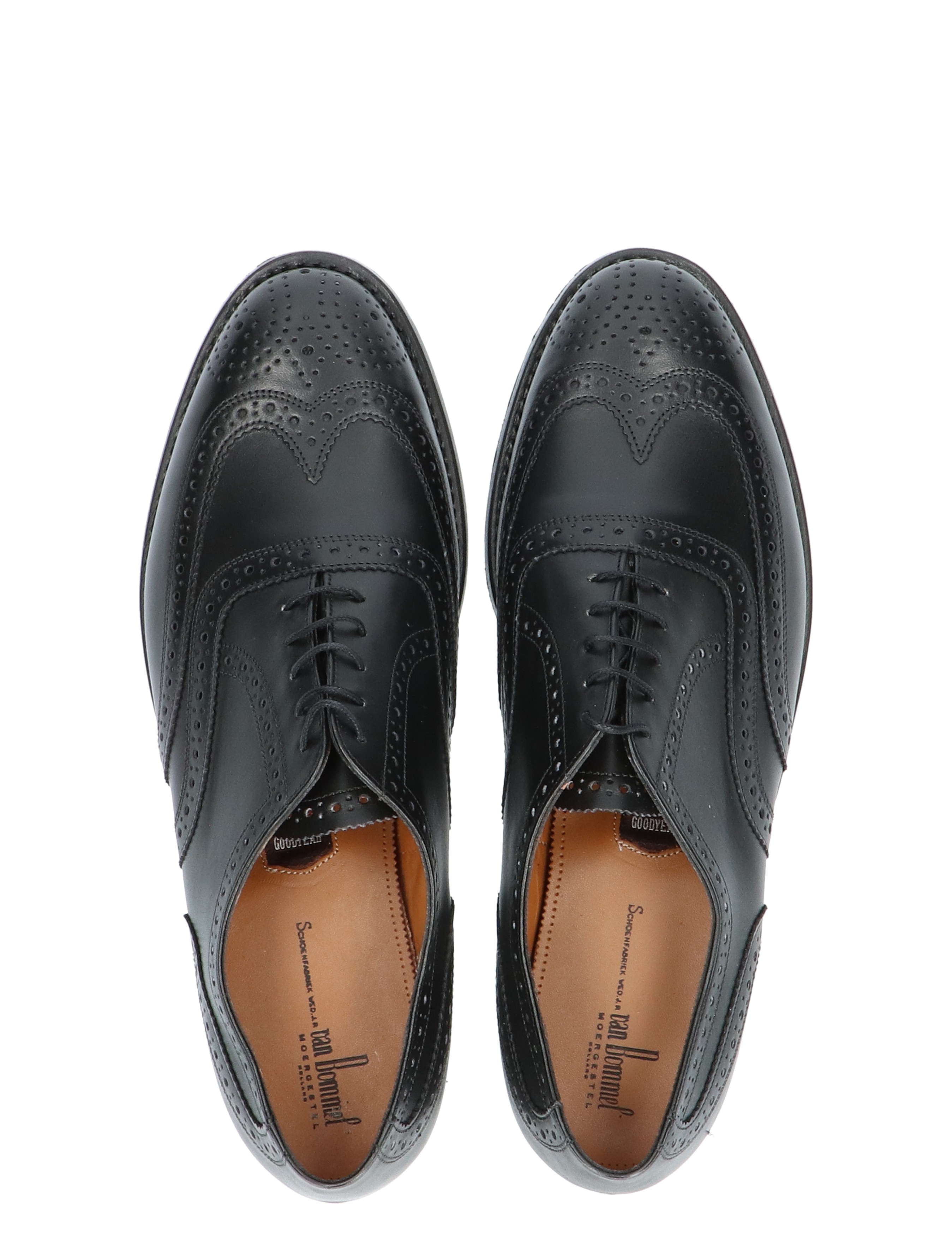 Van Bommel - 30134 Olda 10-01 Black H-Wijdte - Heren - Veterschoenen - Nette Veterschoenen - 18372_11_7