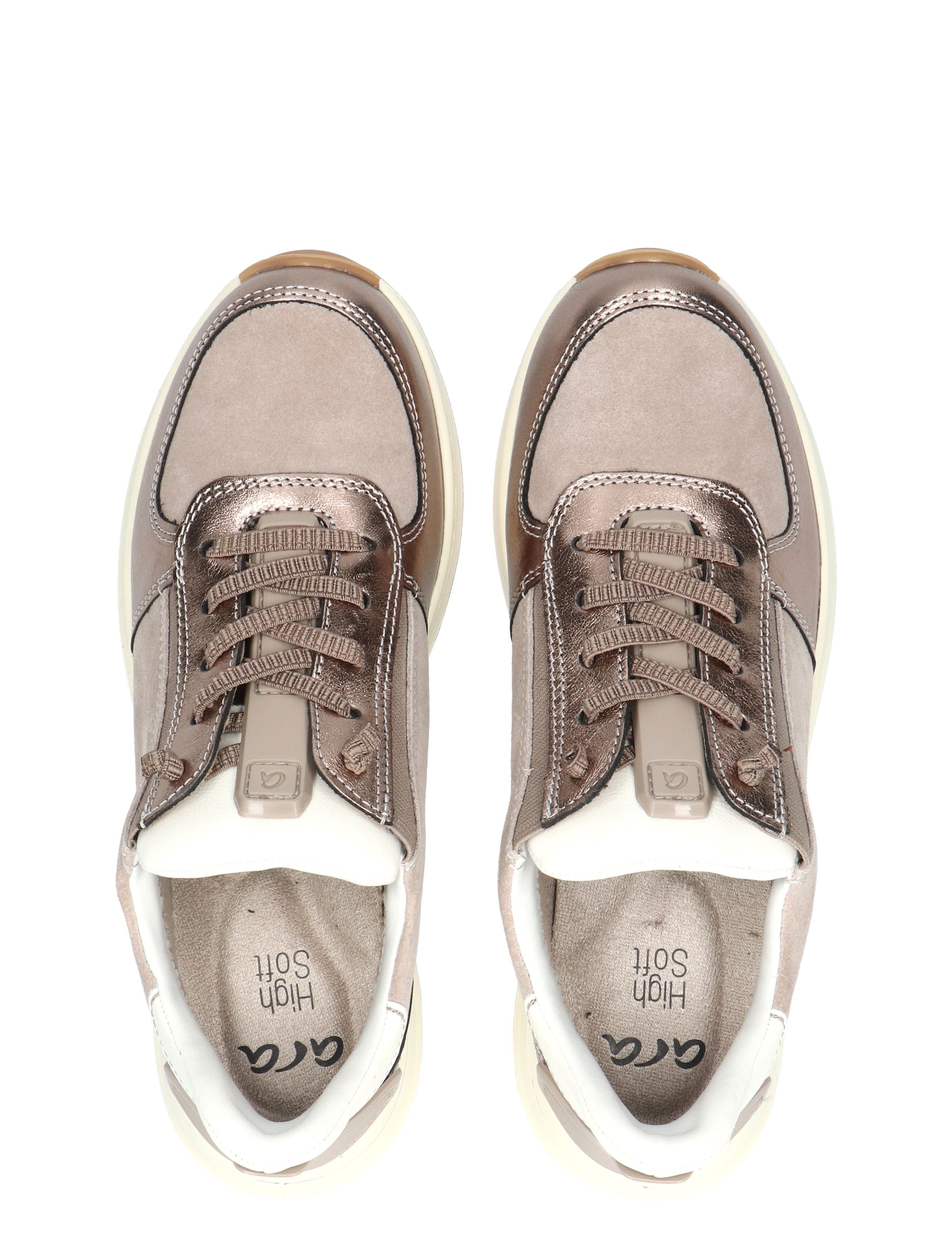 Ara - 12-24836-17 17 CASHMERE,CREAM - Dames - Veterschoenen - Casual Veterschoenen - 48825_77_7