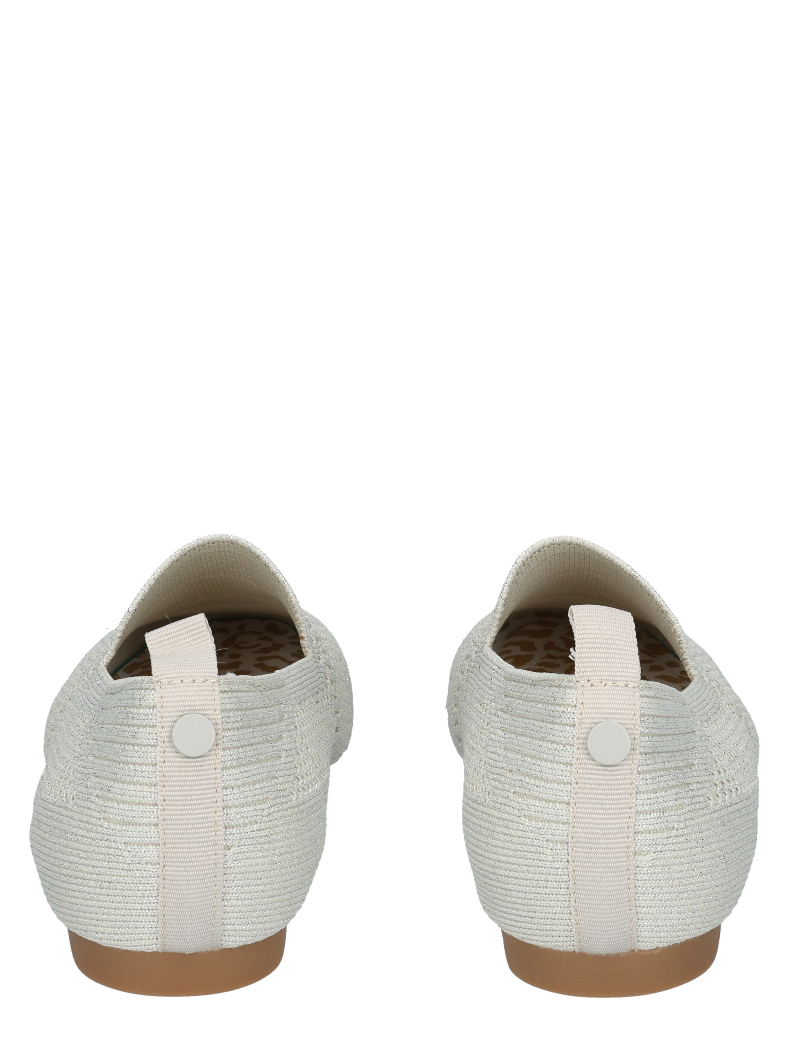 Lisa & Jo - Zilin Beige Silver Knitted - Dames - Loafers - 50872_88_6