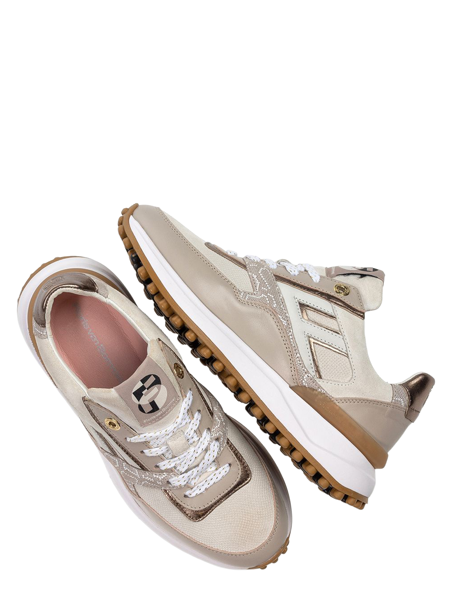 Floris van Bommel - Noppi 10170 52.01 Dark White - Dames - Sneakers - Lage Sneakers - 51497_77_3