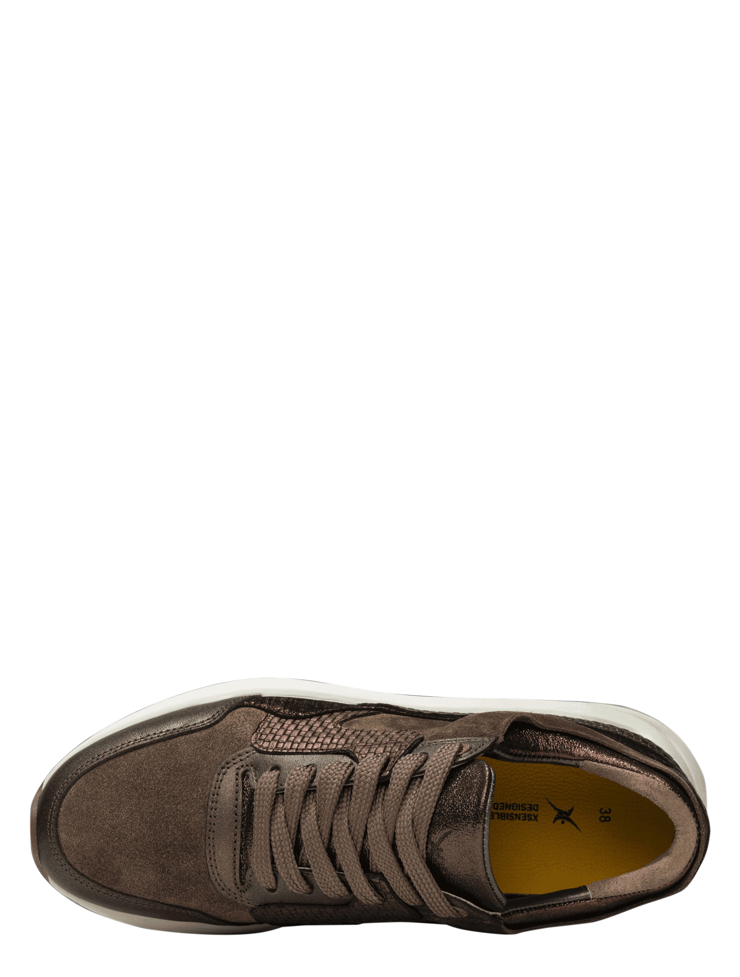 Xsensible - 33000.2 396 Bronze Combi G-Wijdte - Dames - Sneakers - Lage Sneakers - 50499_22_4
