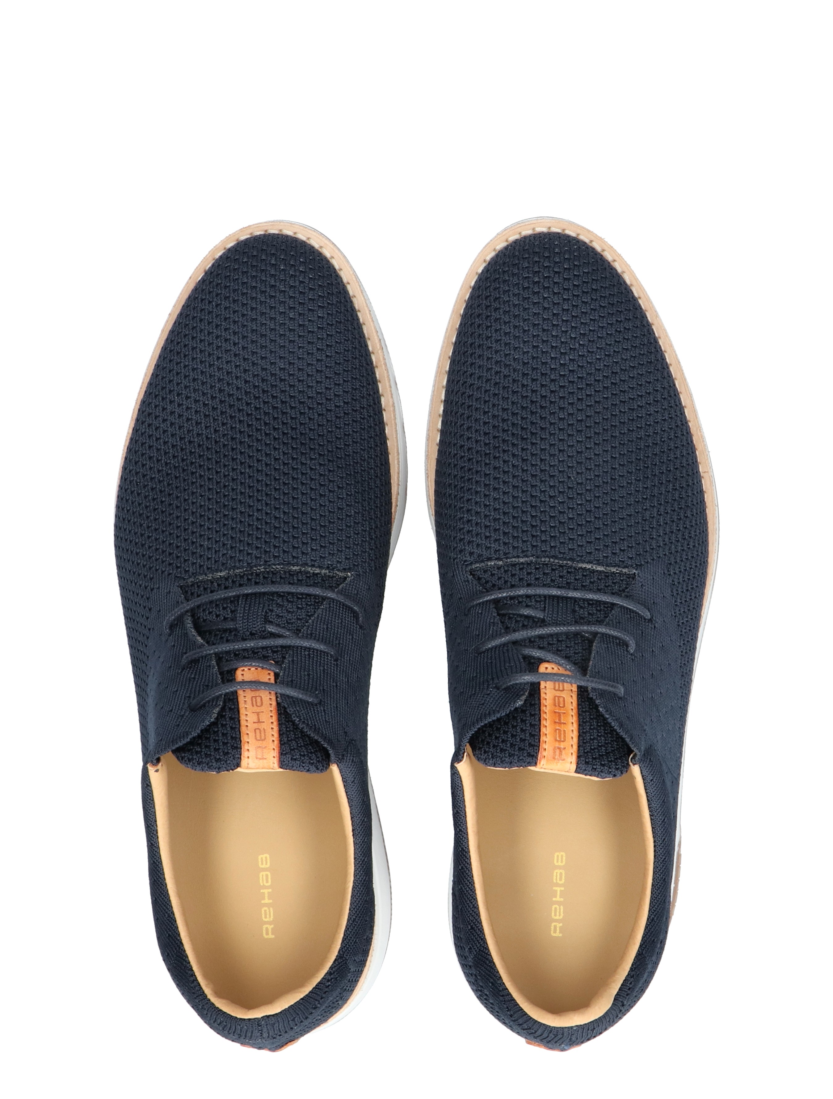 Rehab Footwear - Nolan Knit Dark Blue - Heren - Veterschoenen - Casual Veterschoenen - 47407_33_7