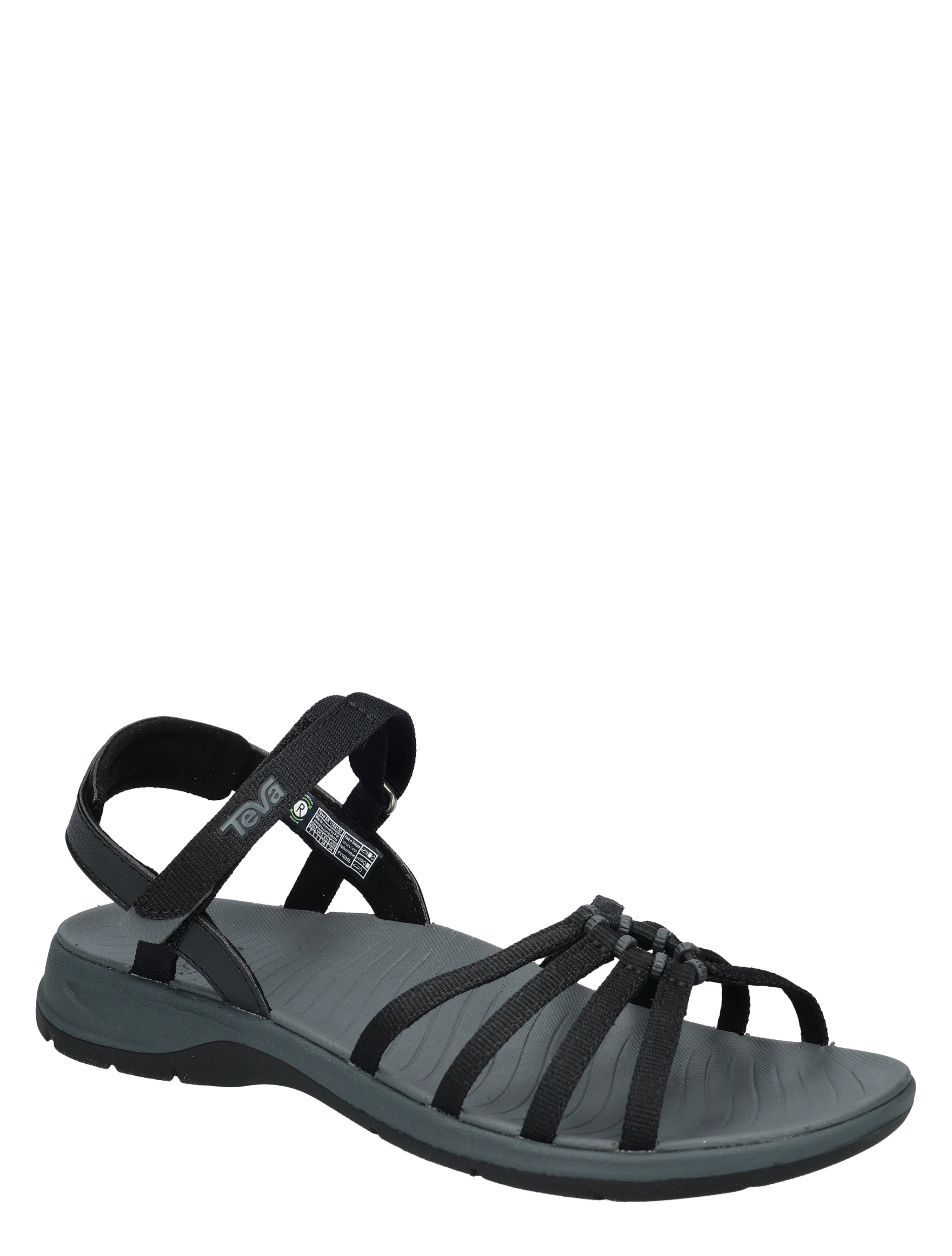 sandaal, sandalen, straps, grijs, sportief
