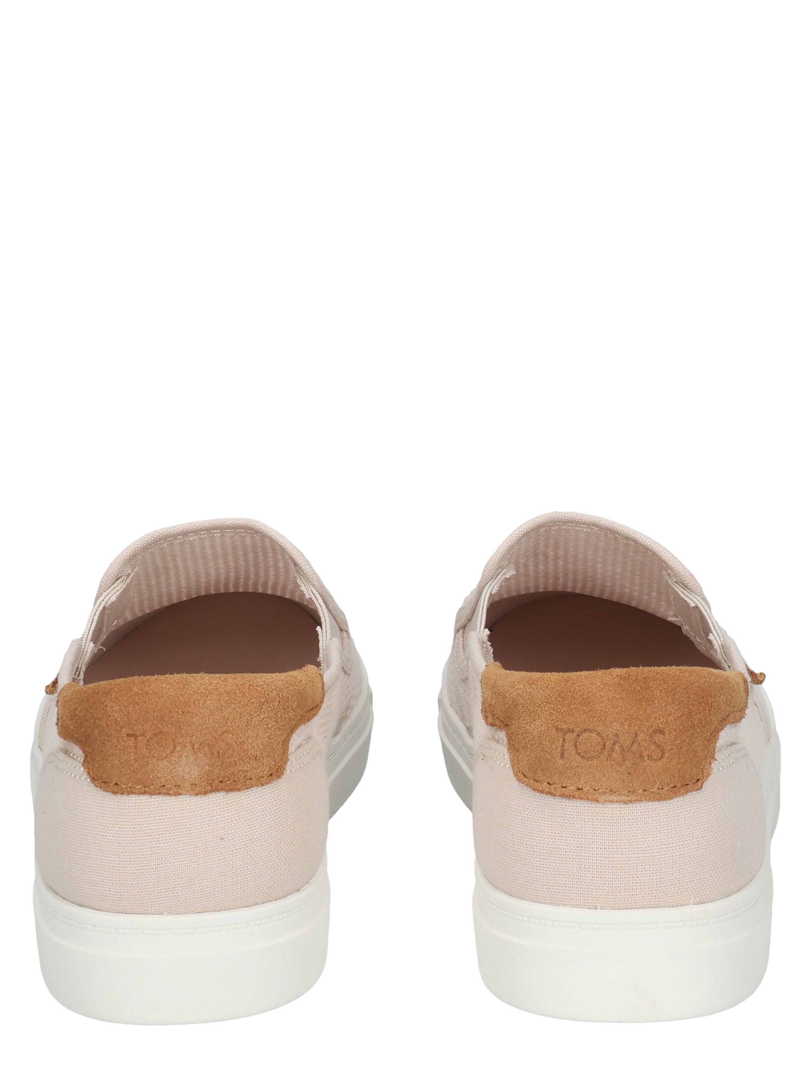 slip-on, canvas, tan, pink, backHeel