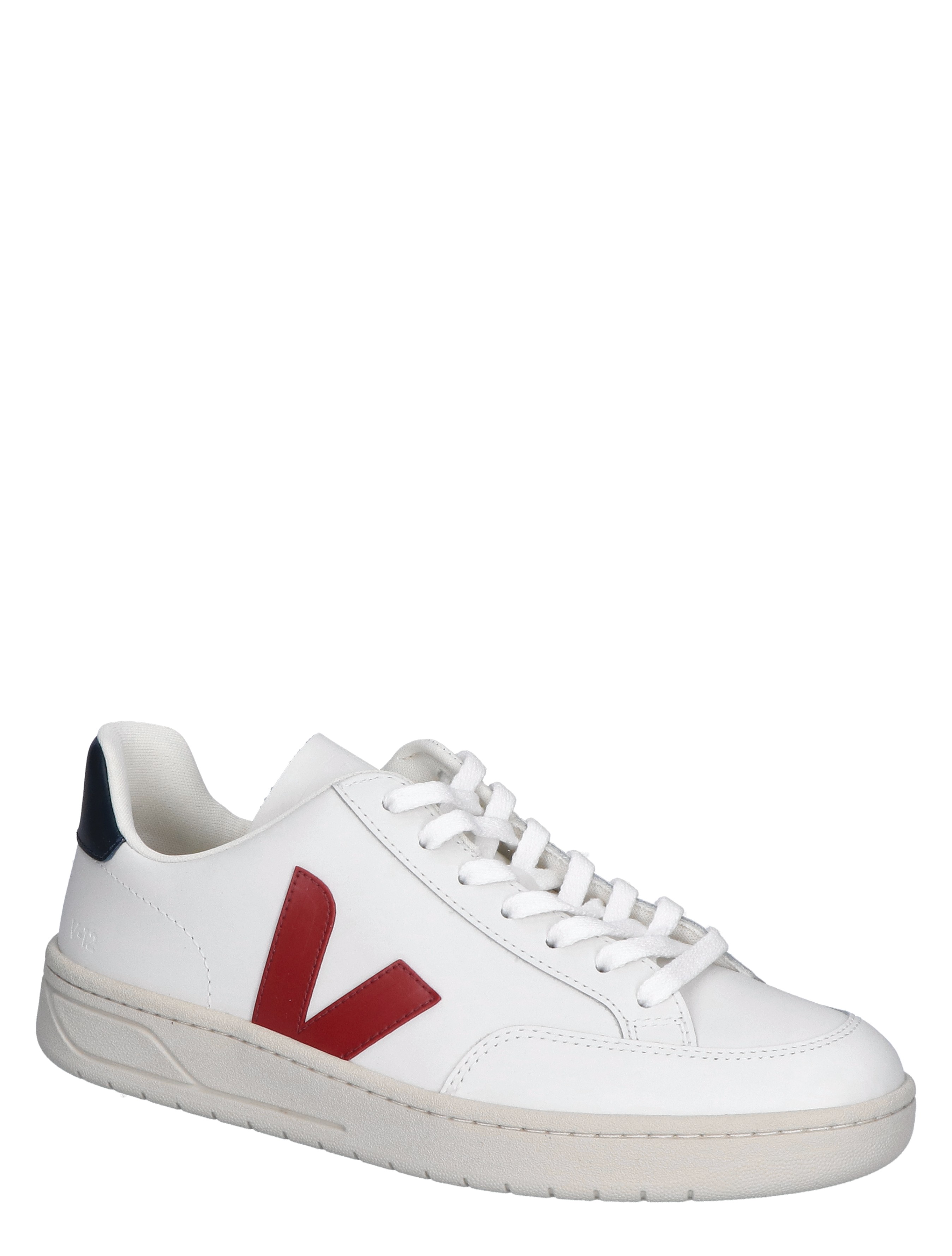 V-12 Men Leather White Blue