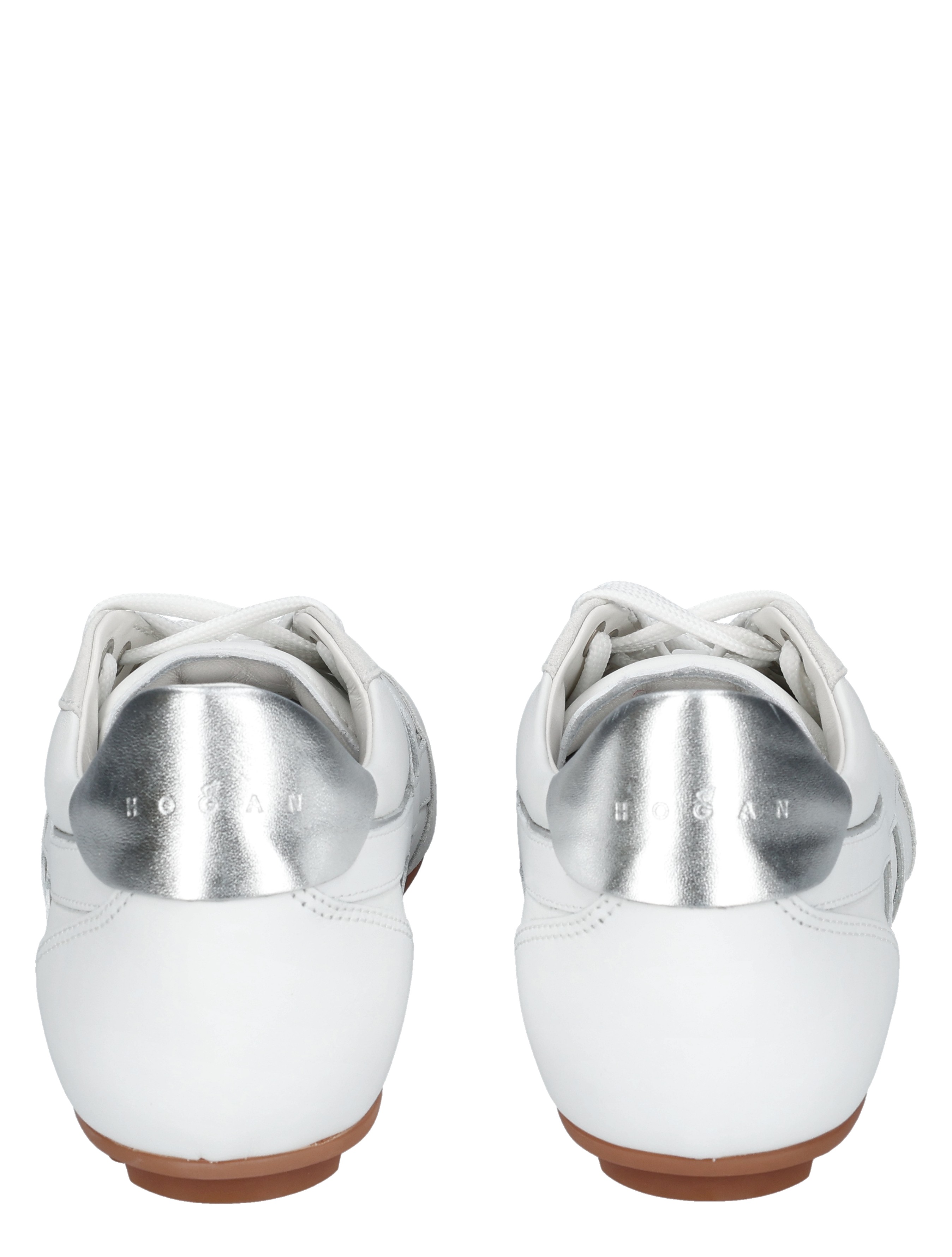 sneakers, witte schoenen, leren, zilveren kraag, casual sport