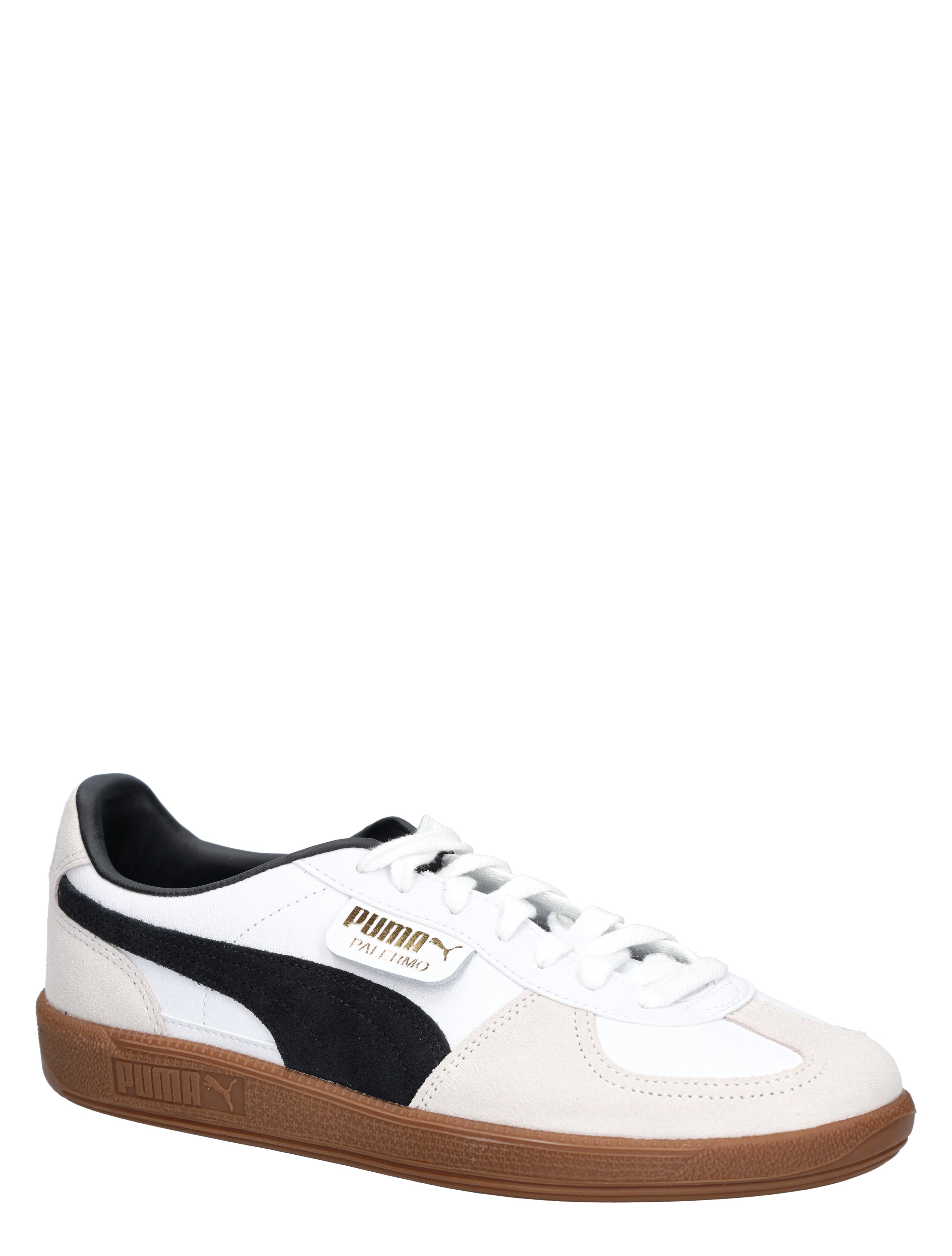 Puma - Palermo 396464 01 White Leather - Heren - Lage Sneakers - Sneakers - 48073_88_3