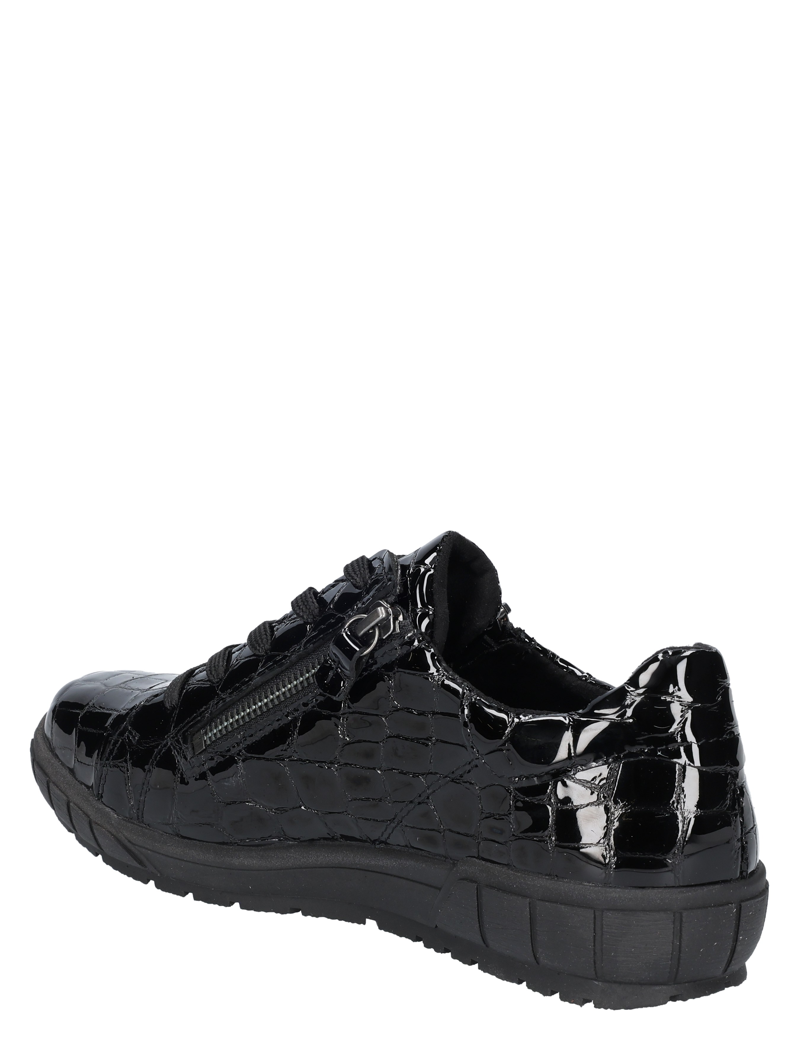 sneaker, glanzend, croco-snaar, zool, luxe tekstuur