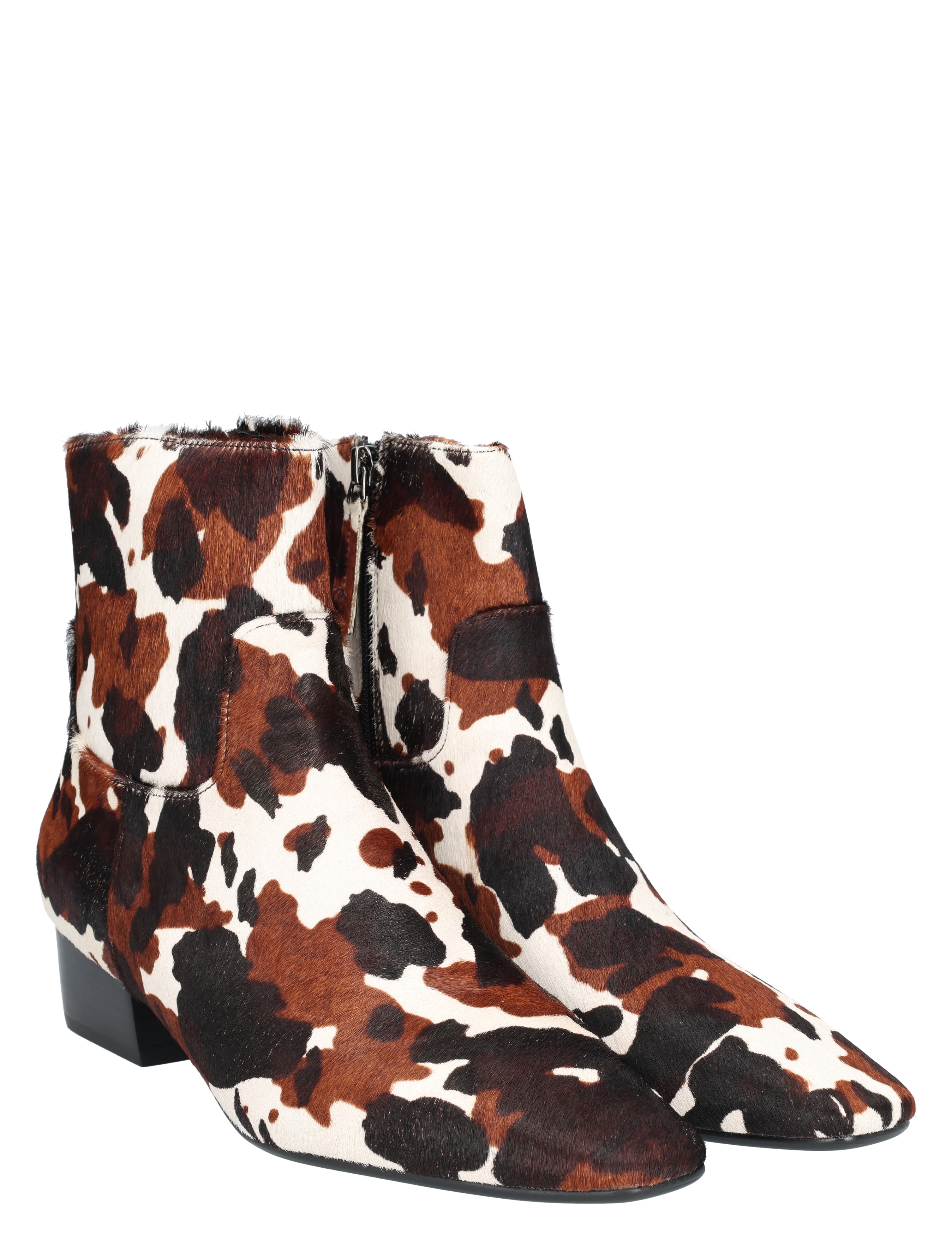 Di Lauro - Carabella White Brown Ponyhair - Dames - Boots - Enkellaarsjes - 49521_82_5