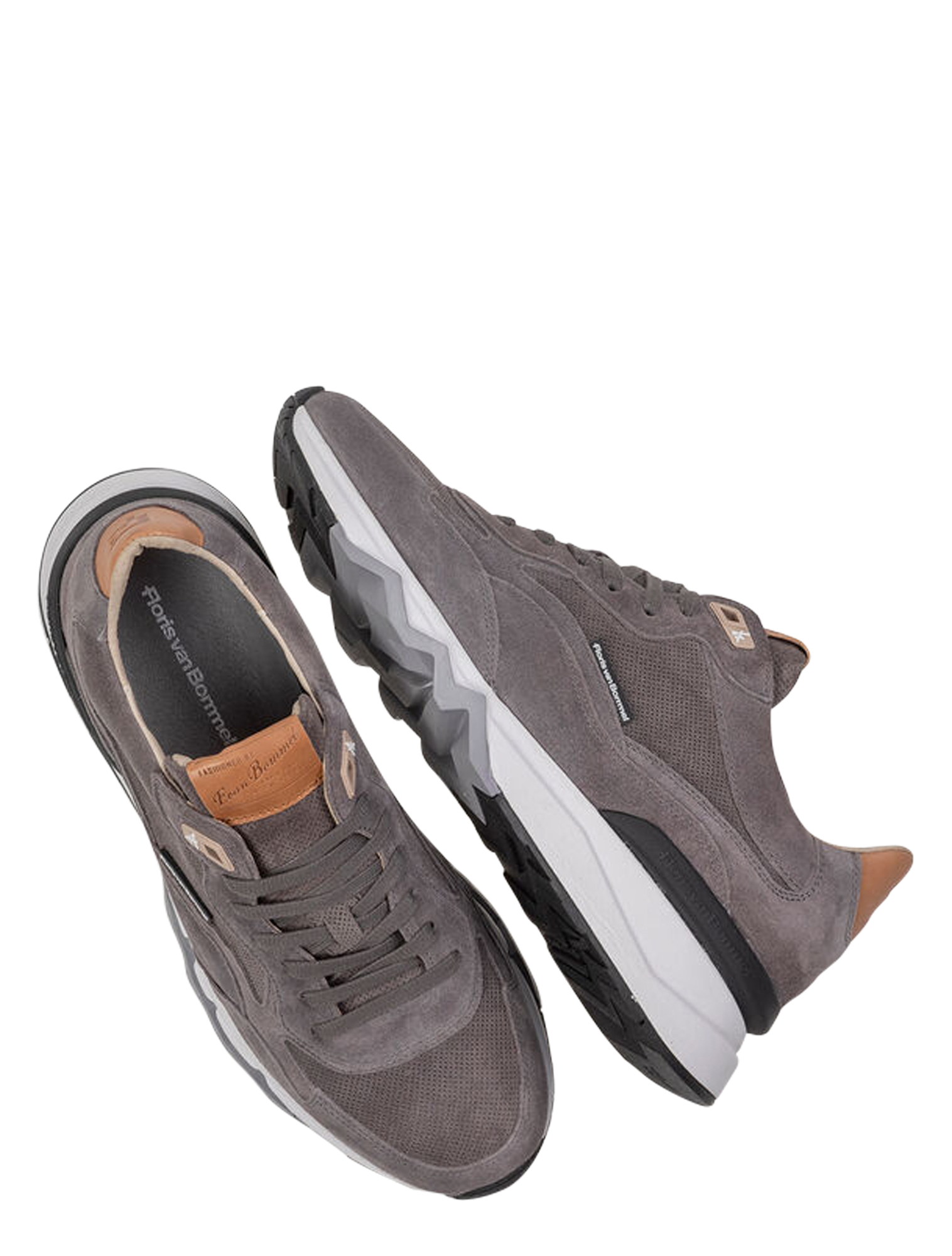 Floris van Bommel - De Zager 02.20 Grey G+Wijdte - Heren - Lage Sneakers - Sneakers - 42040_99_2