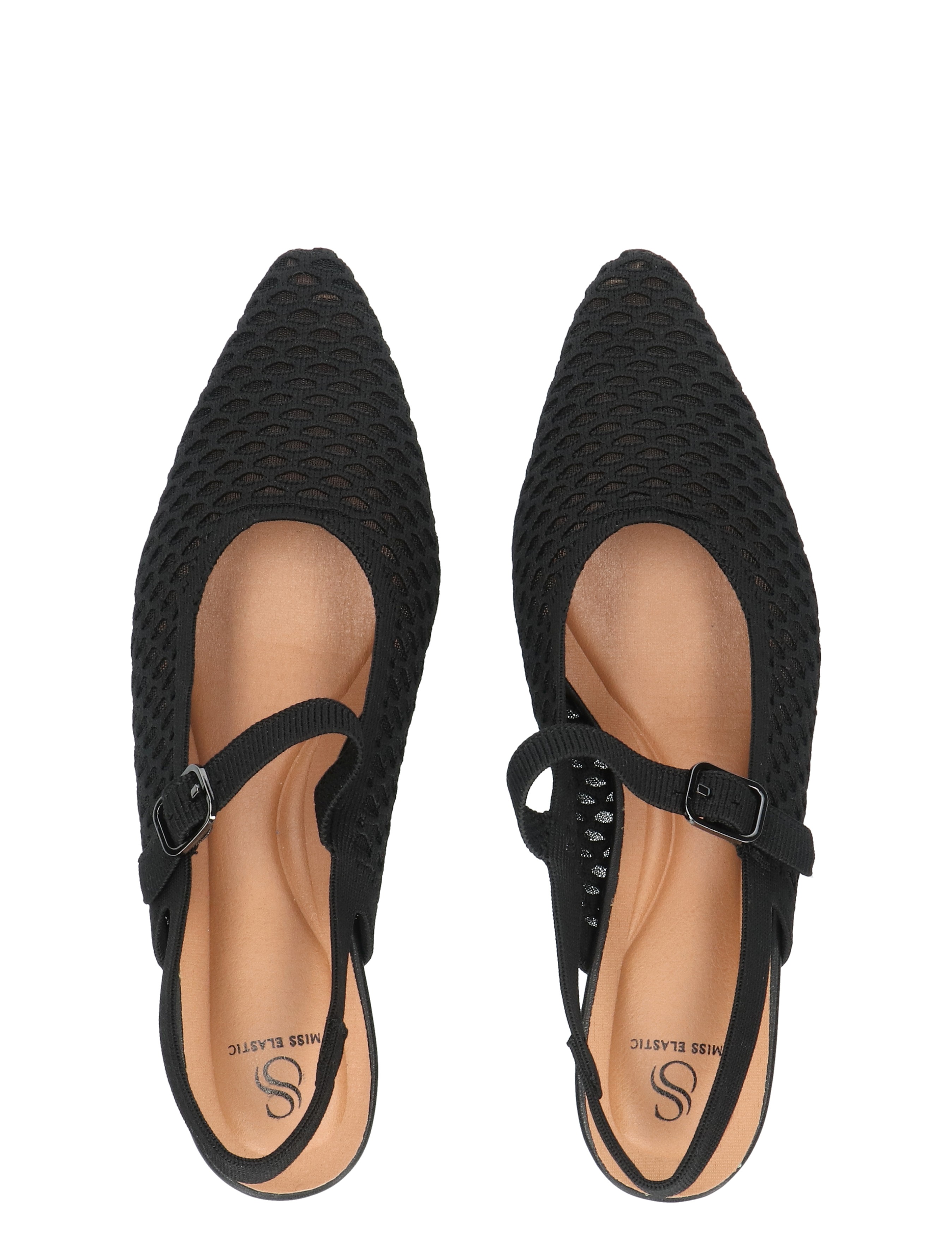 sling studenten, broeklaarzen, open kous, geperforeerd, zwarte balletschoenen