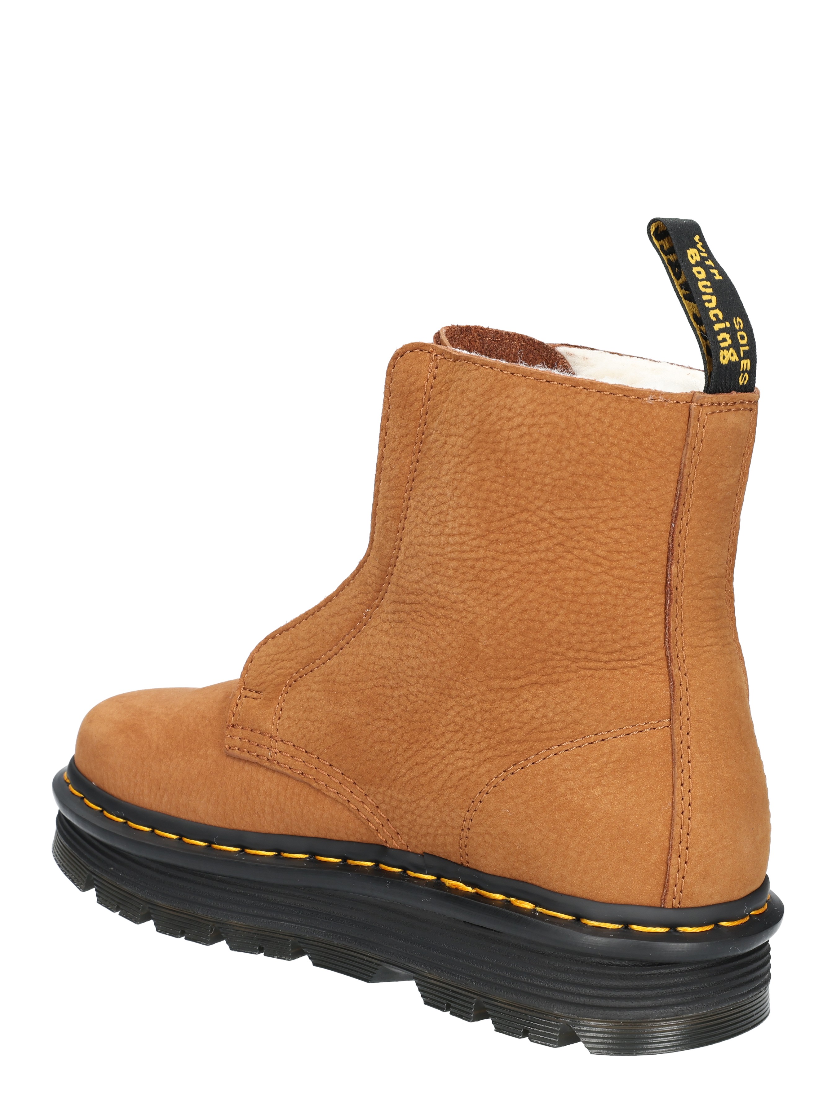 Dr. Martens - Zebzag Slip On Boot 42019200 Desert Brown Milled - Dames - Boots - Biker Boots - 48222_22_4