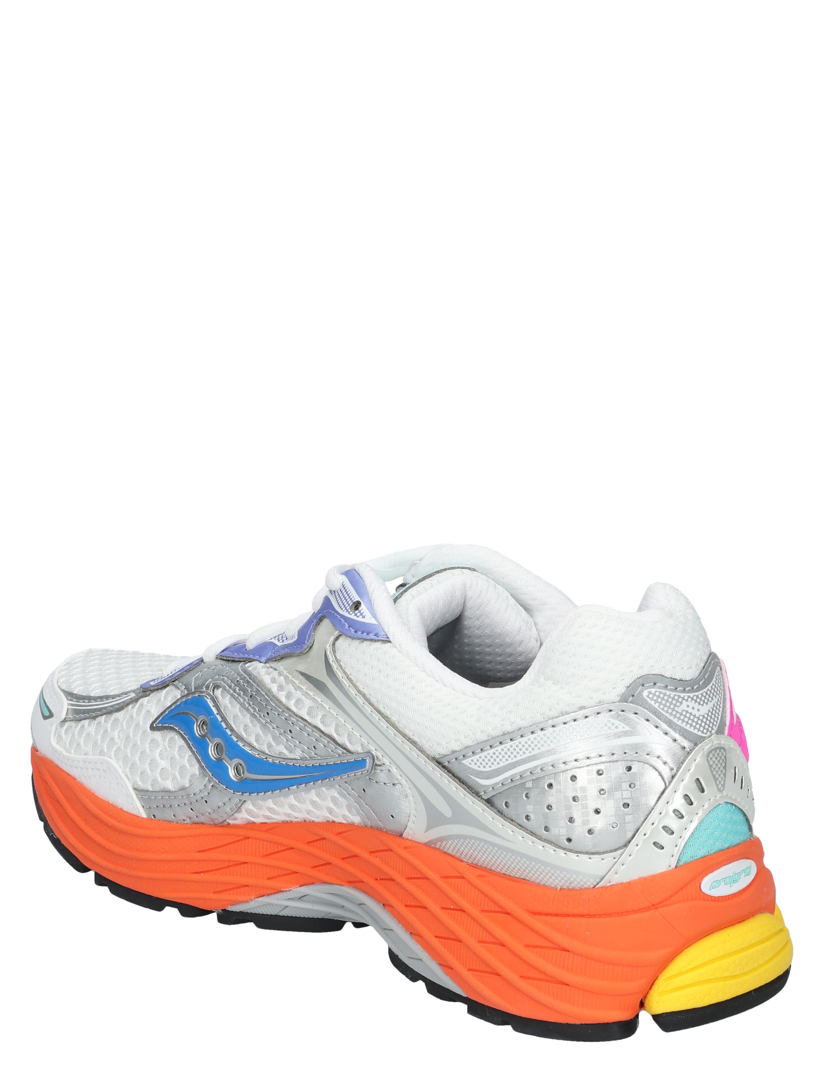 sneaker, sportschoen, witte schoen, neon zool, running sneaker