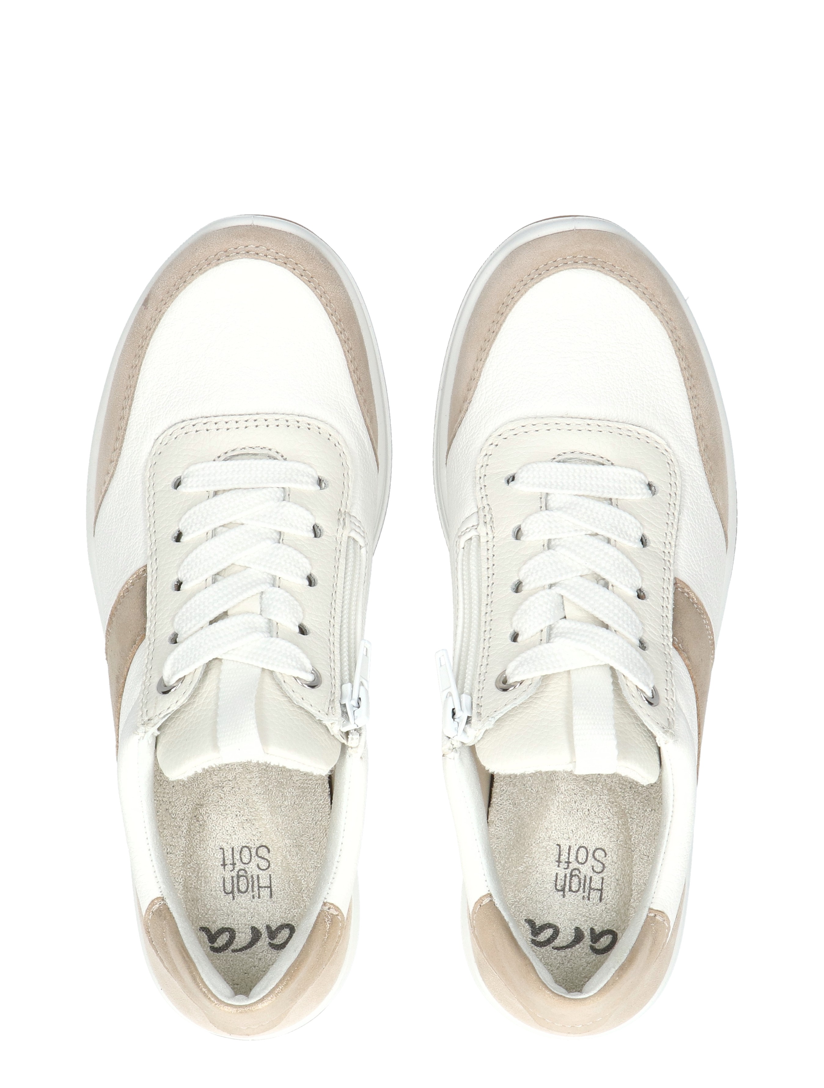 Ara - 12-25532-08 08 Beach Cream White - Dames - Veterschoenen - Casual Veterschoenen - 50443_87_8