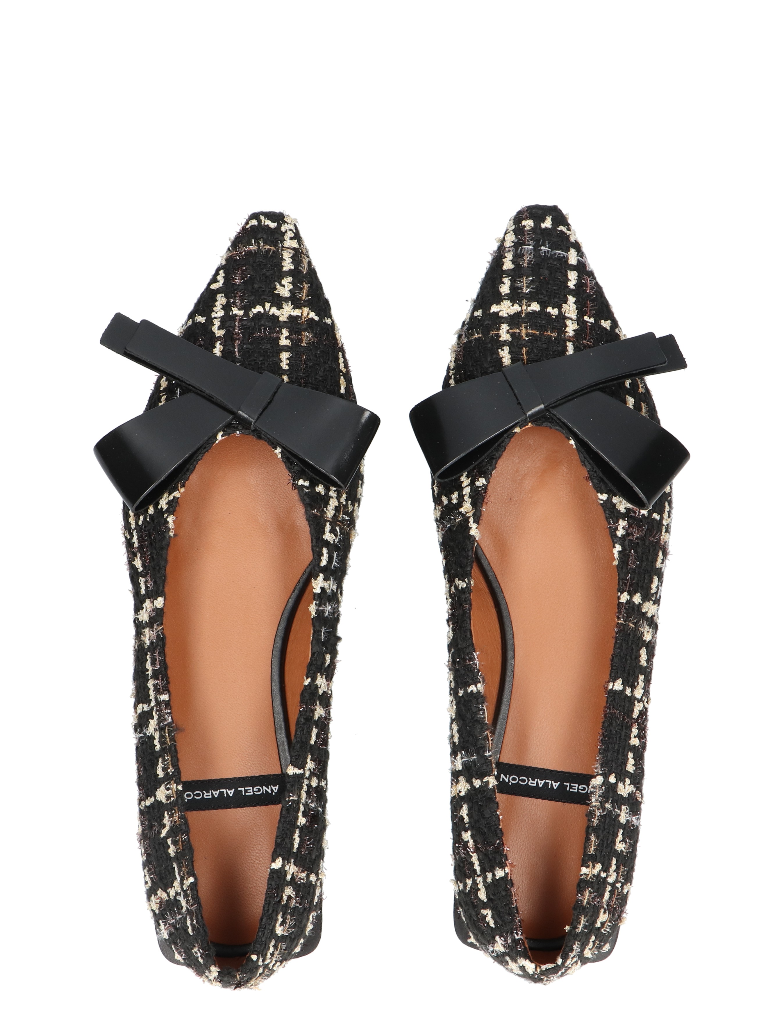 Angel Alarcon - 25513-530B Tweed Black White - Dames - Ballerinas - 49102_18_7