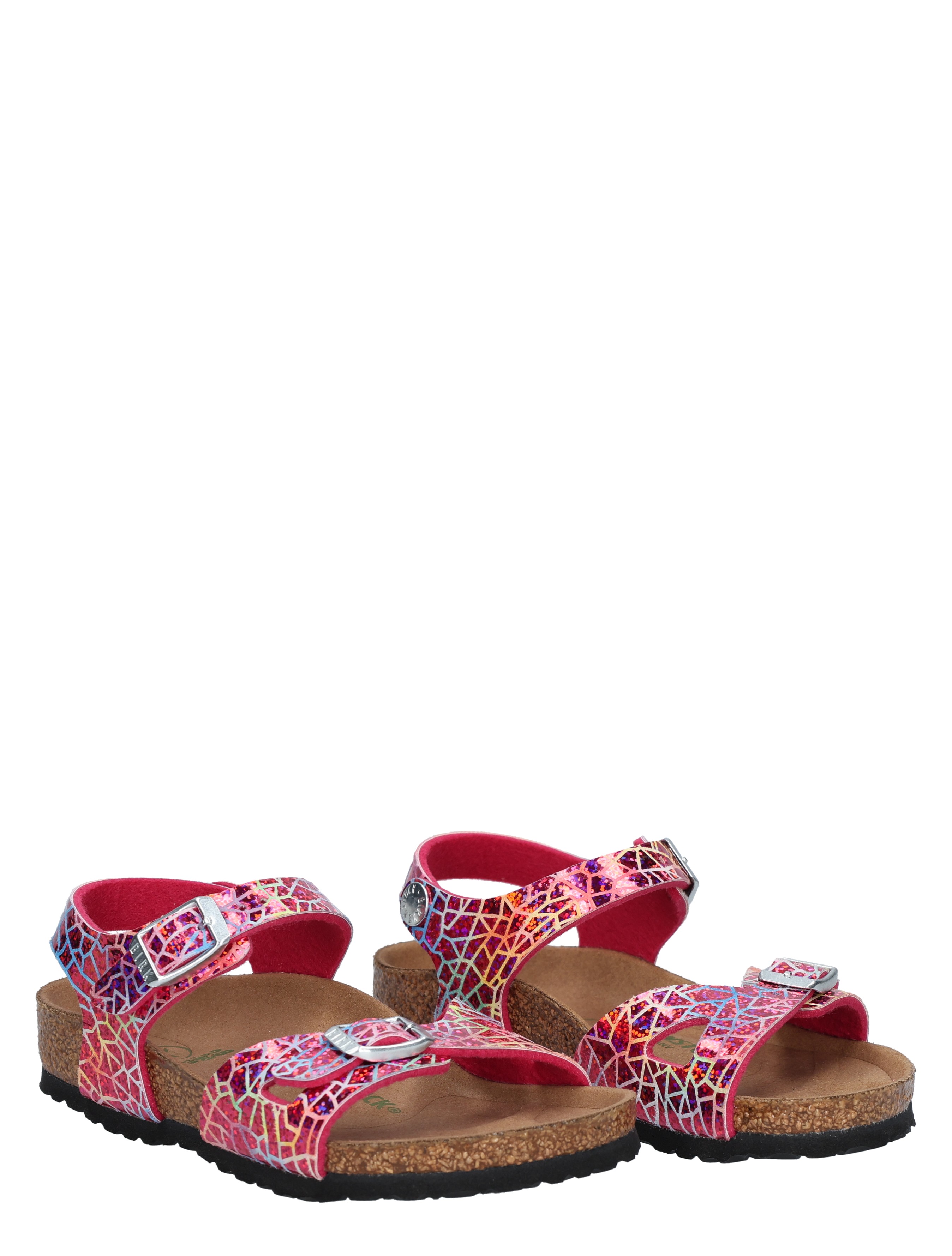 Birkenstock - Rio Kids Flashy Pink Birko-Flor Narrow - Meisjes - Sandalen - 49611_48_5