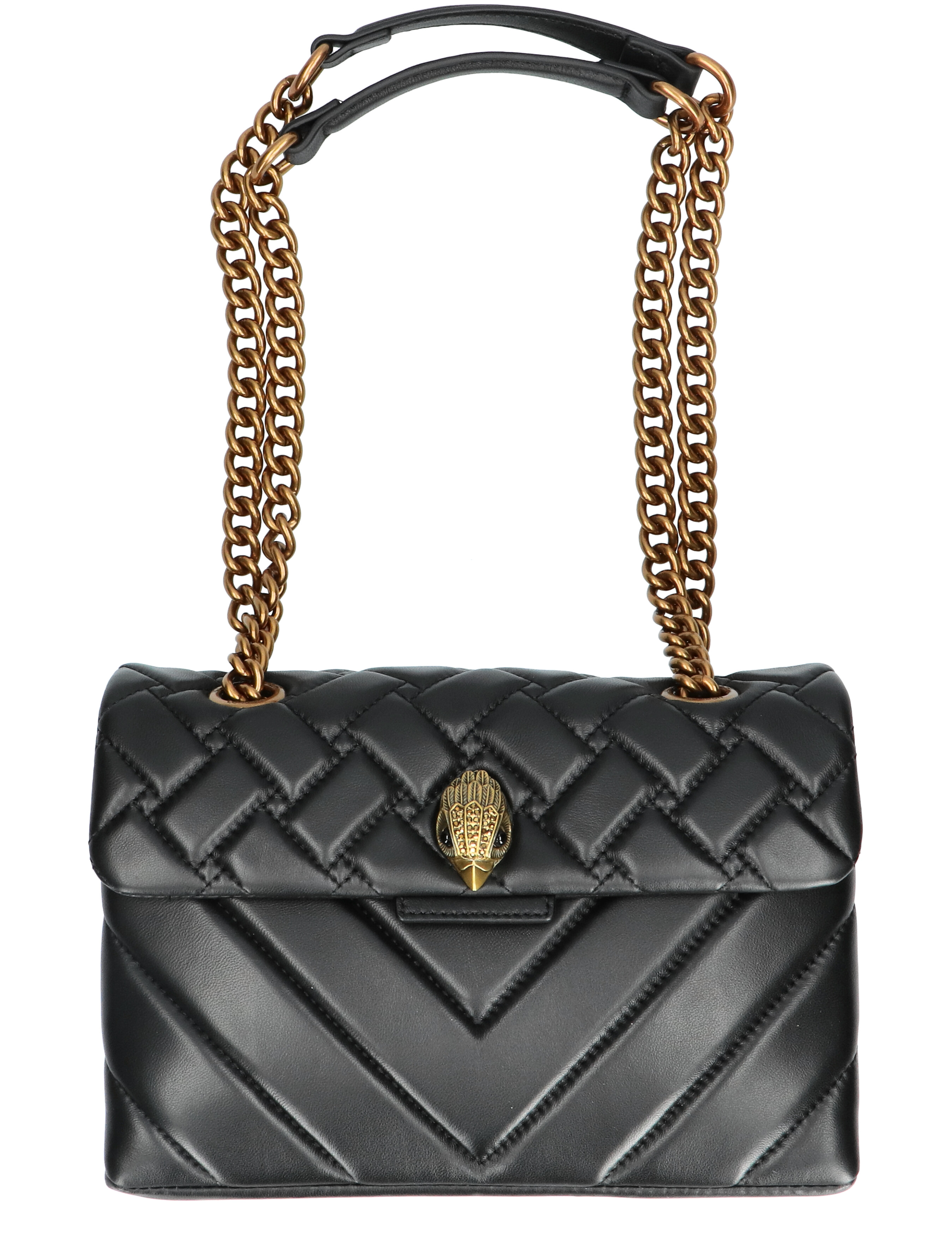 Kurt Geiger - Leather Kensington X Bag 00 Black - Dames - Schoudertassen - 39453_11_3