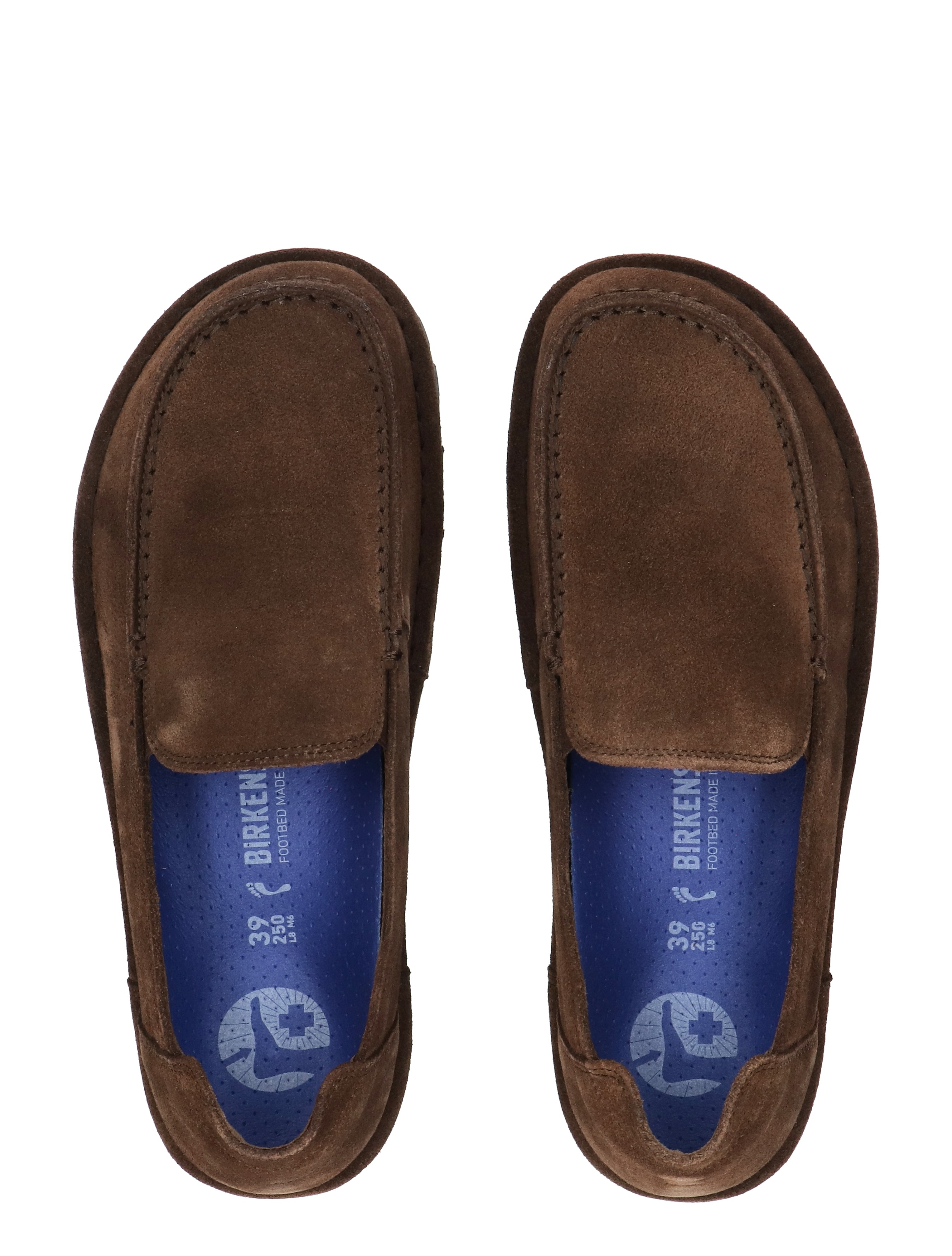 lui, slipper, bruine, suede, instep