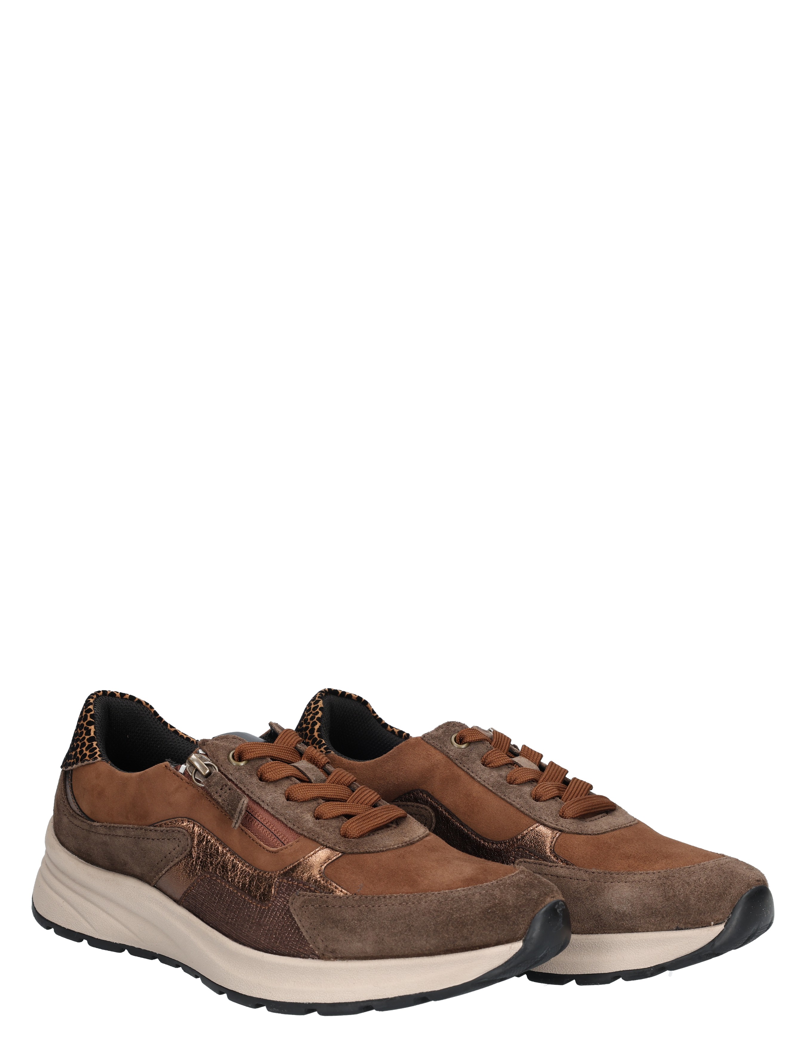 Gabor - 76.598.33 Bronze K-Wijdte - Dames - Veterschoenen - Casual Veterschoenen - 48909_22_5