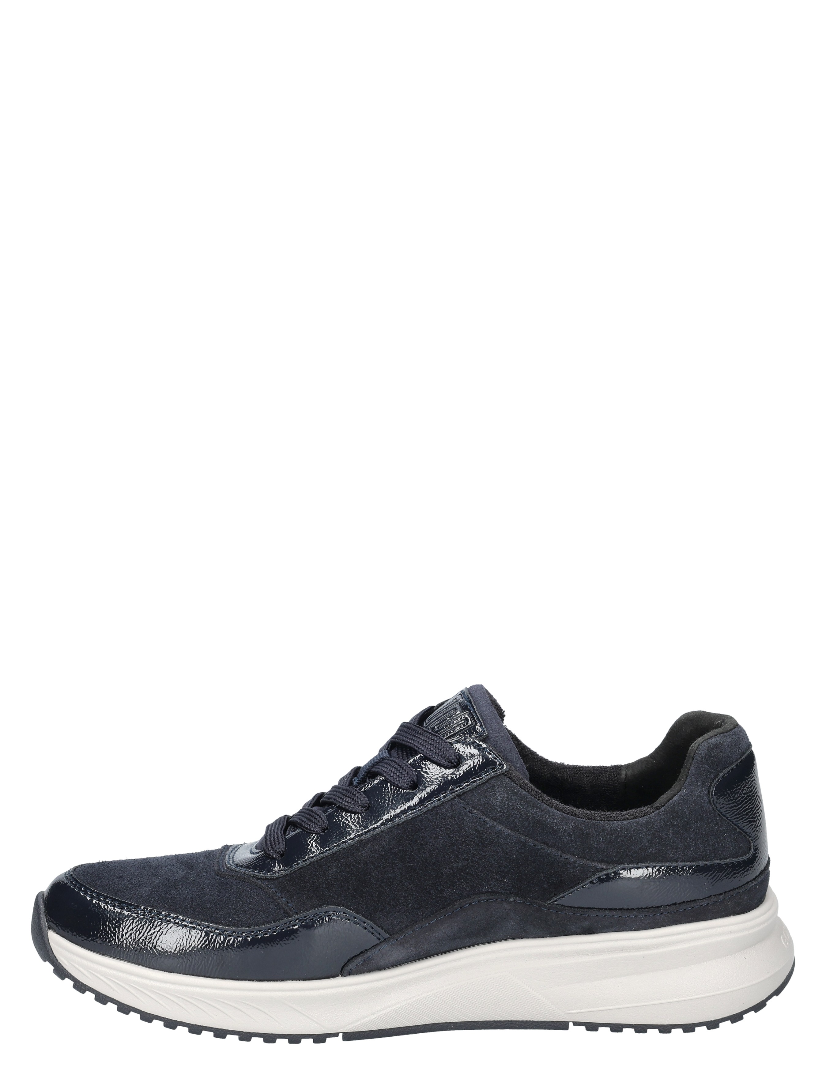 sneaker, donkerblauw, suède, vlechtzool, witte zool