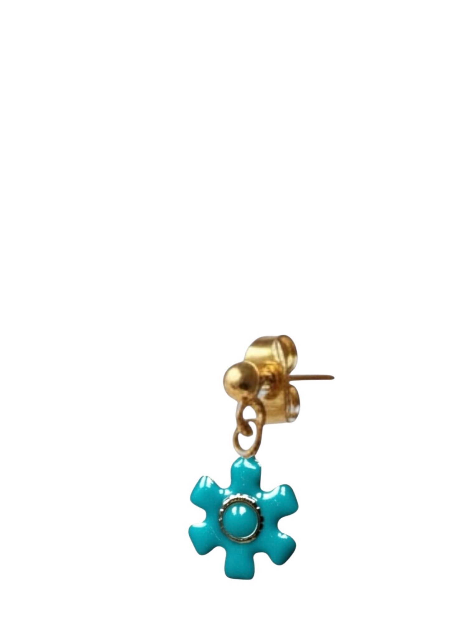 Studio Frenchie - Single Stud Blue Flower Blue Flower - Dames - Sieraden - 52651_33_1