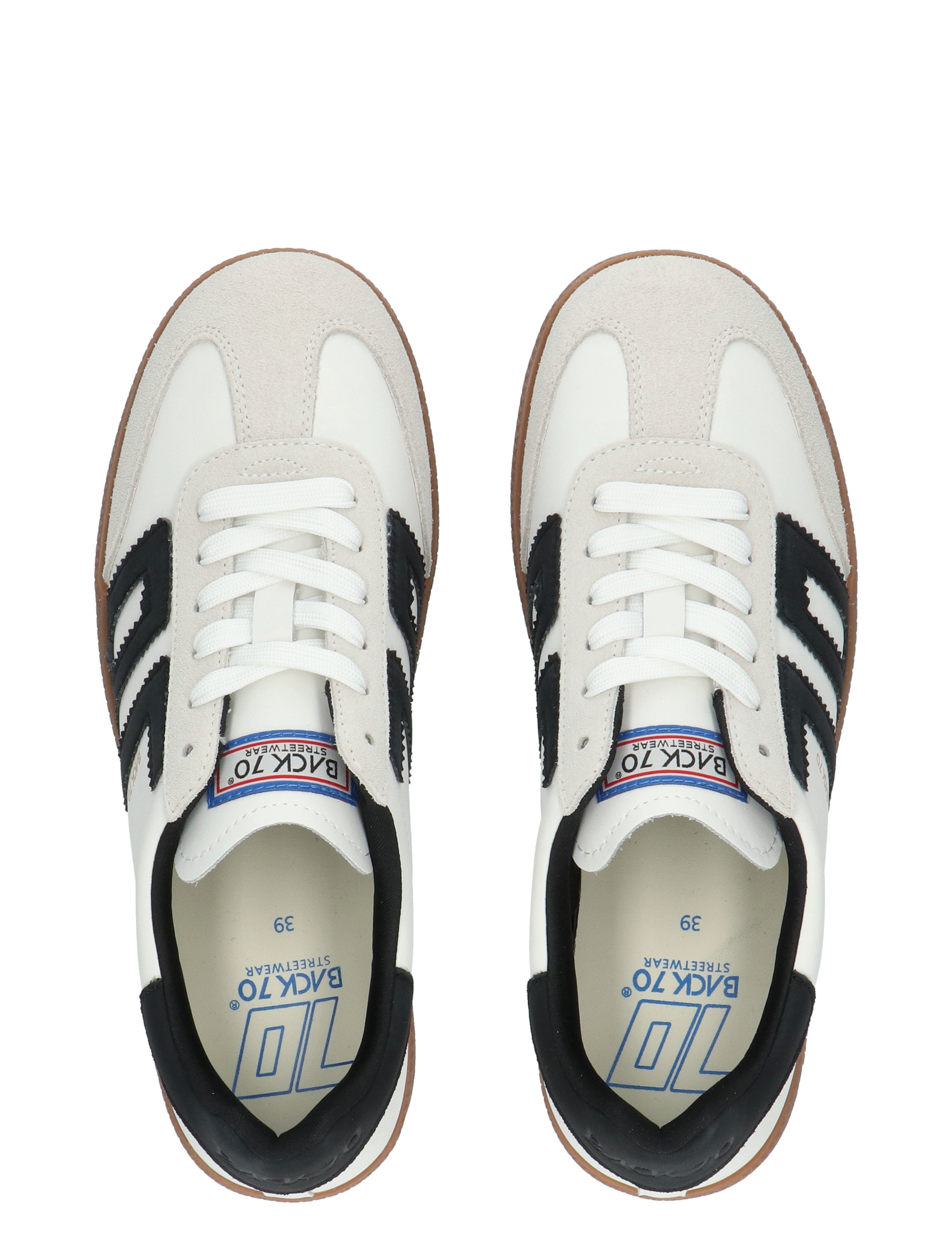 Back 70 - Cloud 2505-10 White Leather Black - Dames - Sneakers - Lage Sneakers - 50719_81_8