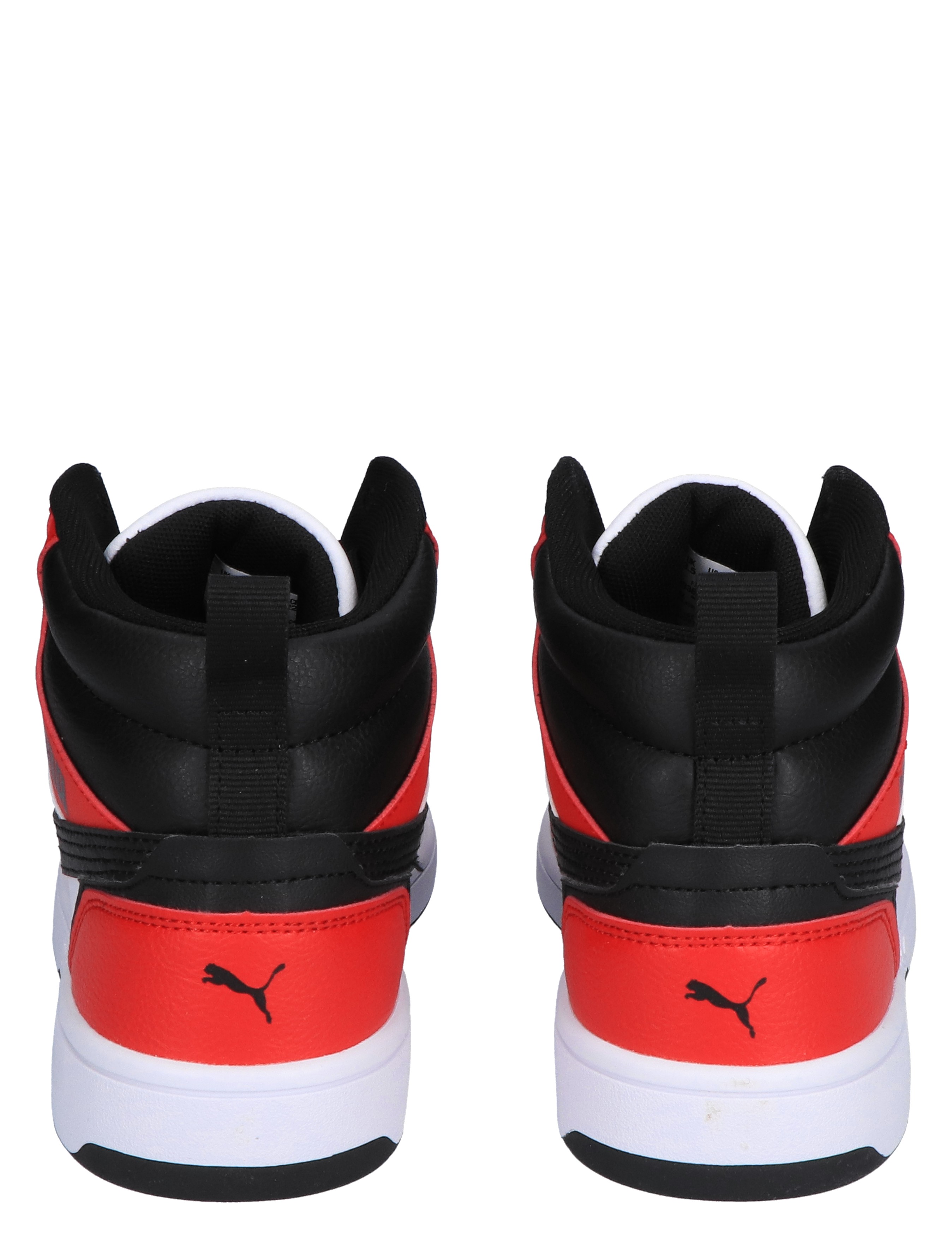 Puma - Rebound V6 Mid Jr White Black All Time - Meisjes - Jongens - Sneakers - Sneakers - Hoge Sneakers - Hoge Sneakers - 44977_84_6