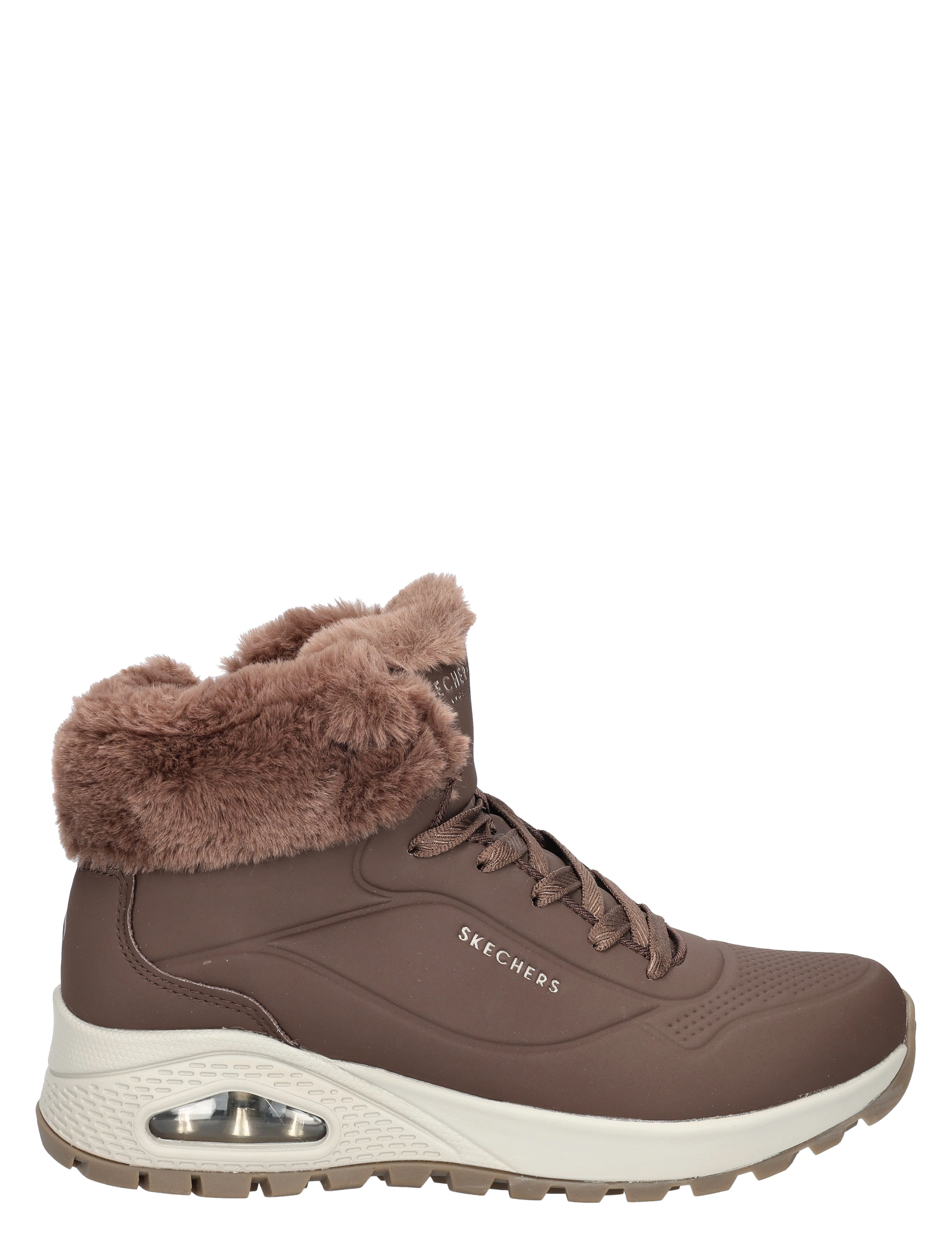 Skechers - Uno Rugged Arctic Avenue Chocolate - Dames - Sneakers - Hoge Sneakers - 51594_22_1