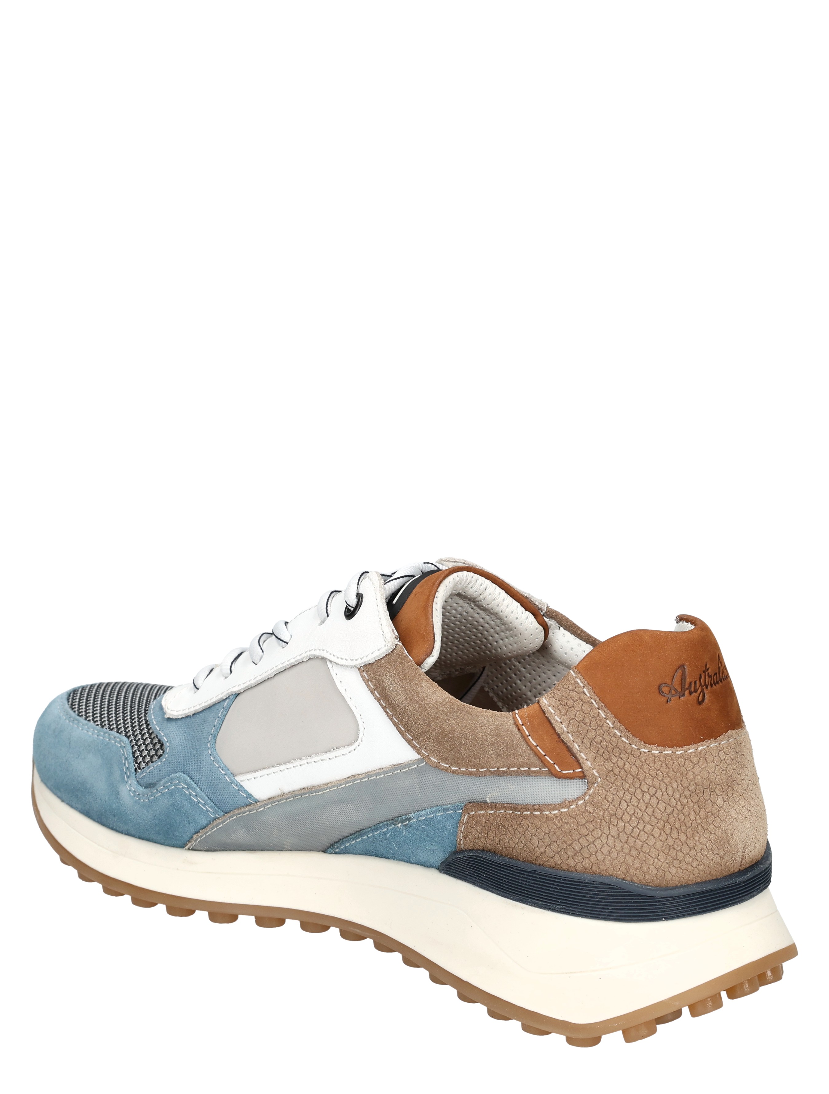 Australian - Yamato 15.1512.01.KK9 Grey Blue Beige - Heren - Veterschoenen - Casual Veterschoenen - 50782_39_4