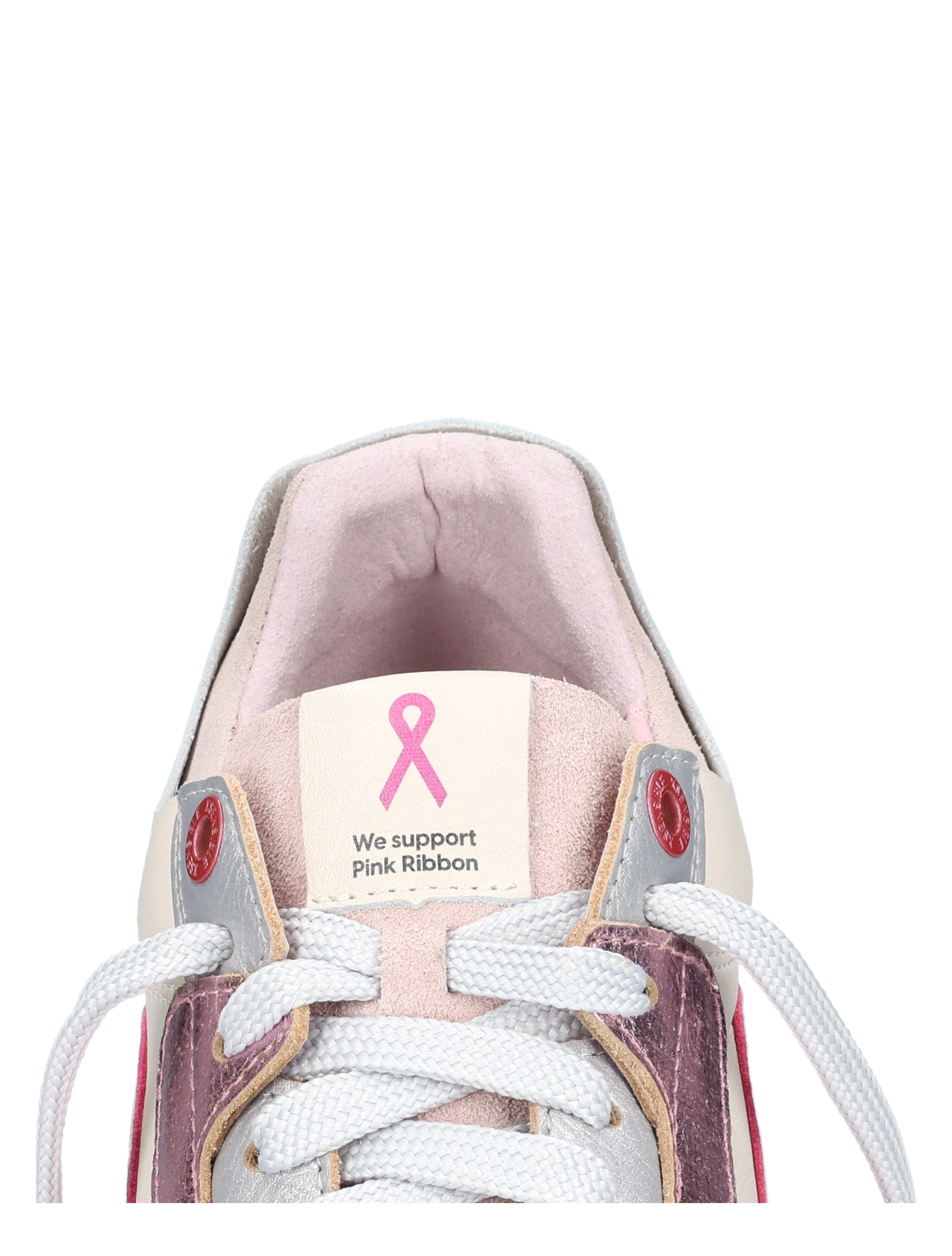 sneaker, pantser, roze, kunstleer, veters