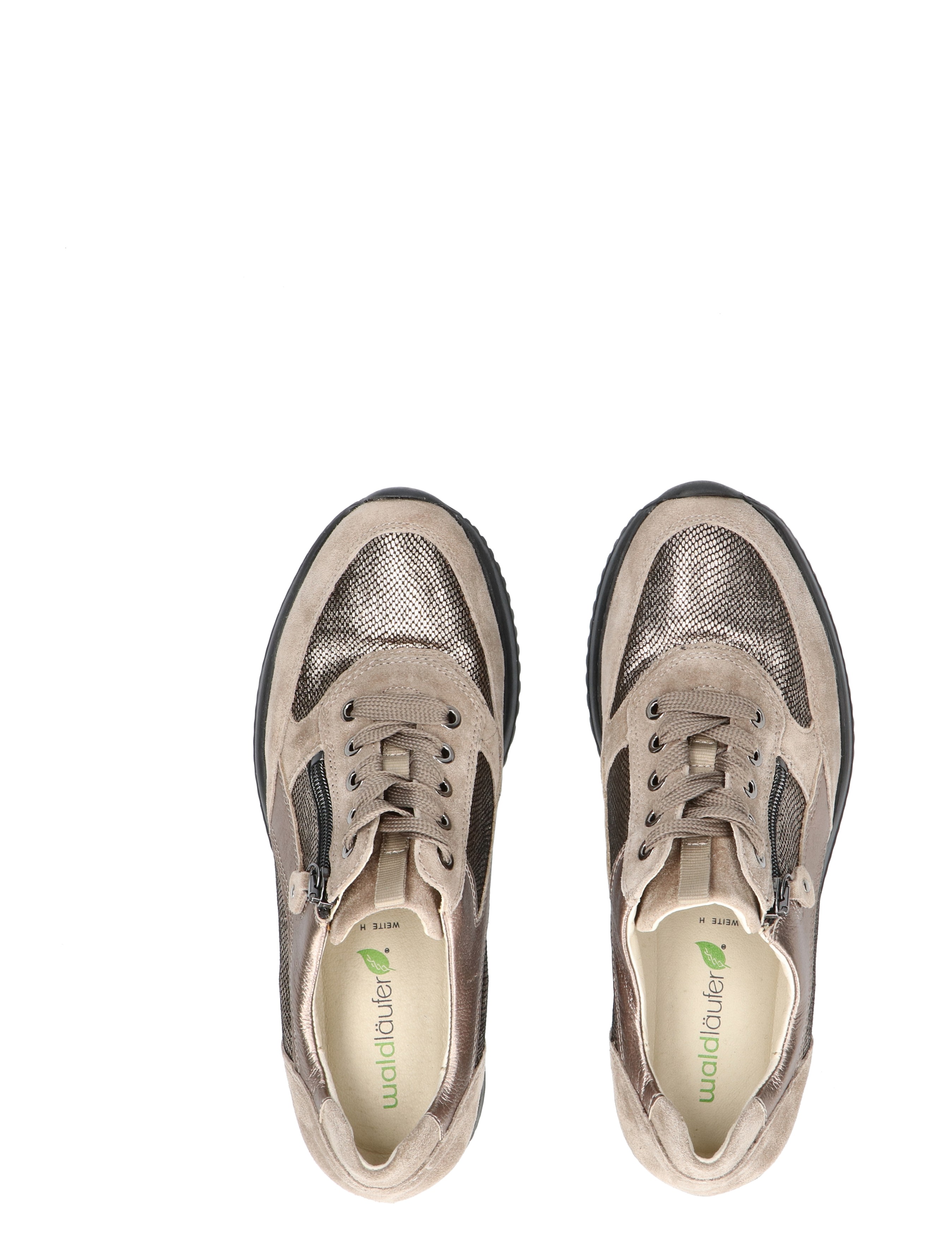 Waldlaufer - 980008 Beige H-Wijdte - Dames - Veterschoenen - Casual Veterschoenen - 48866_77_7