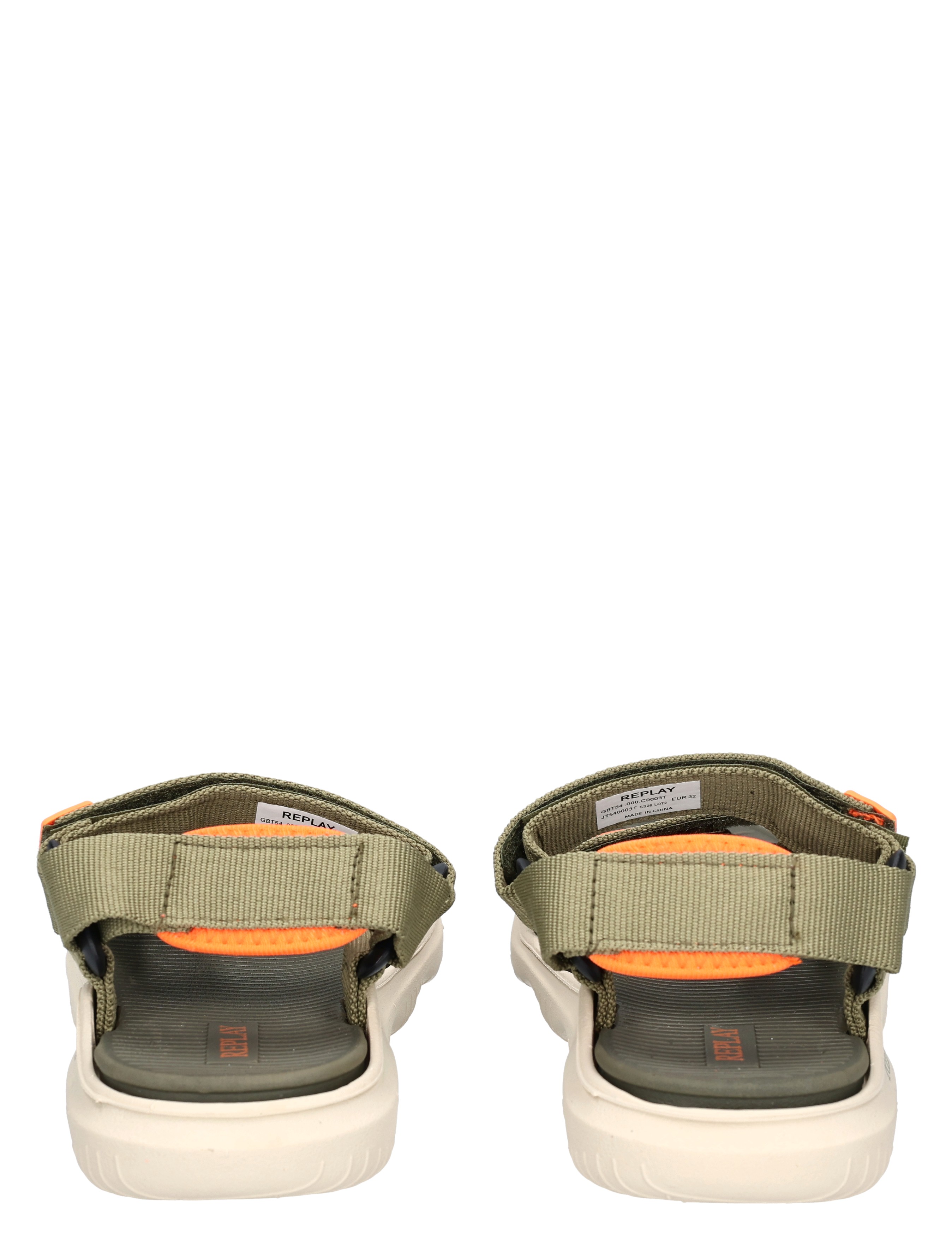 Replay - JT540003T 3119 Army Green Fluo Orange - Sandalen - Jongens - 49845_66_6