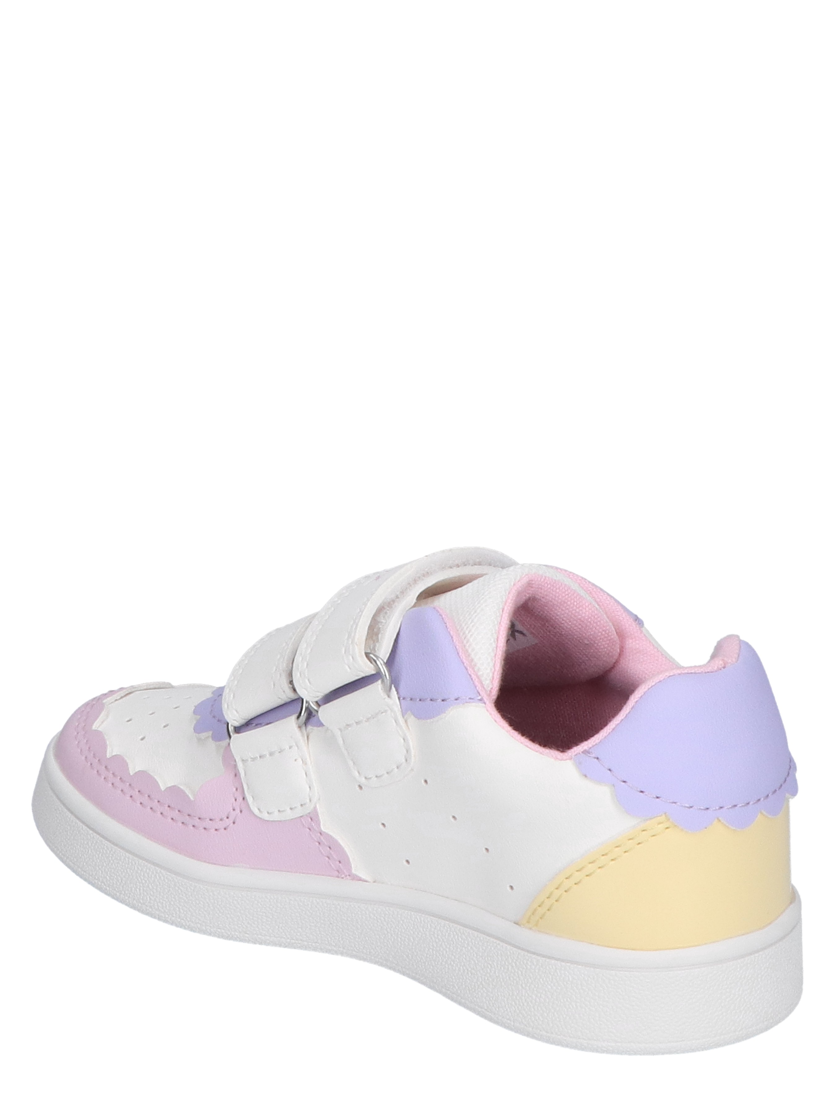 Geox - B555MA B55MA C1372 White/LT Yellow - Meisjes - Klittenbandschoenen - 46668_84_4