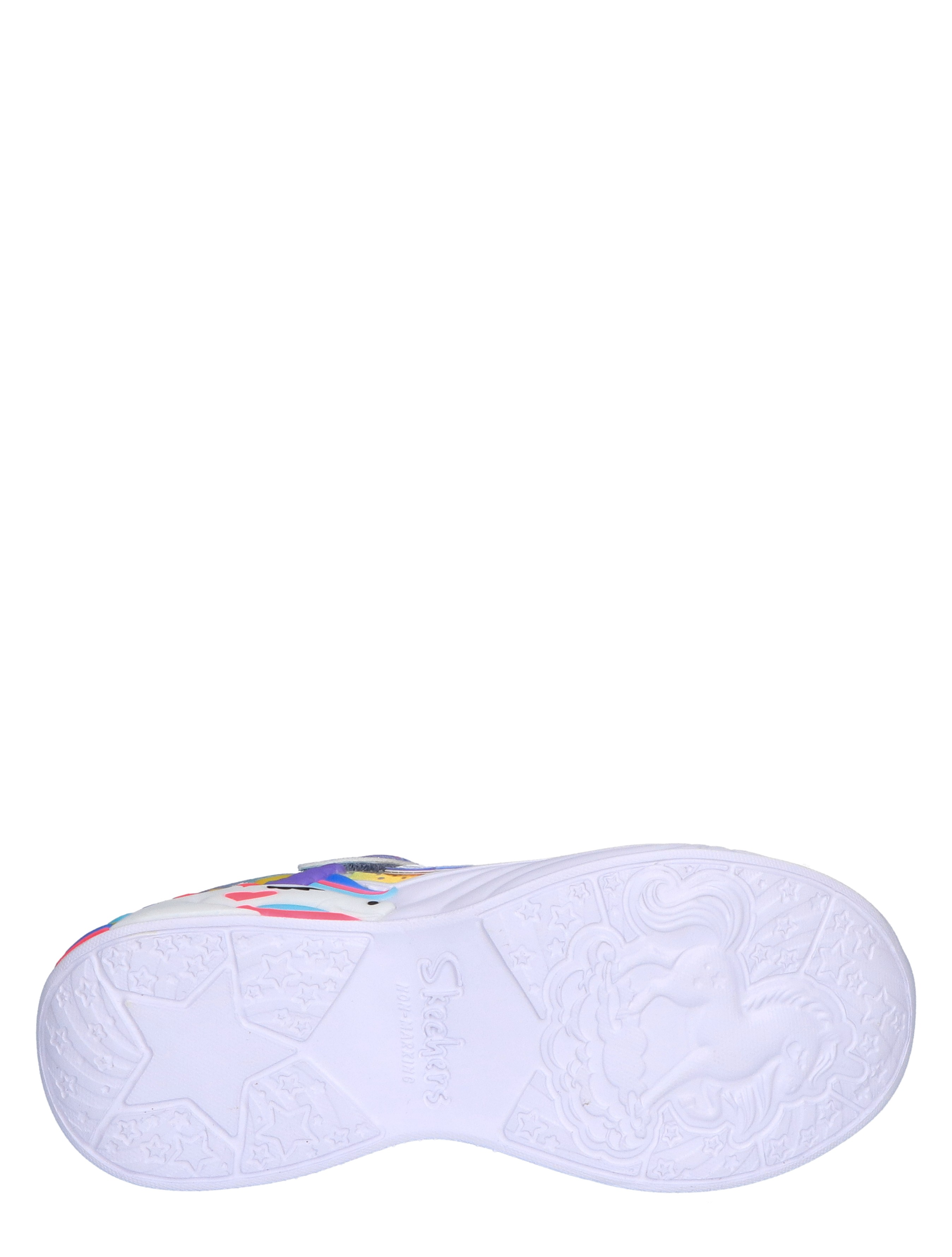 Skechers - S-Lights Unicorn Dreams Blue Metallic - Meisjes - Lage Sneakers - Sneakers - Klittenbandschoenen - 45254_48_8